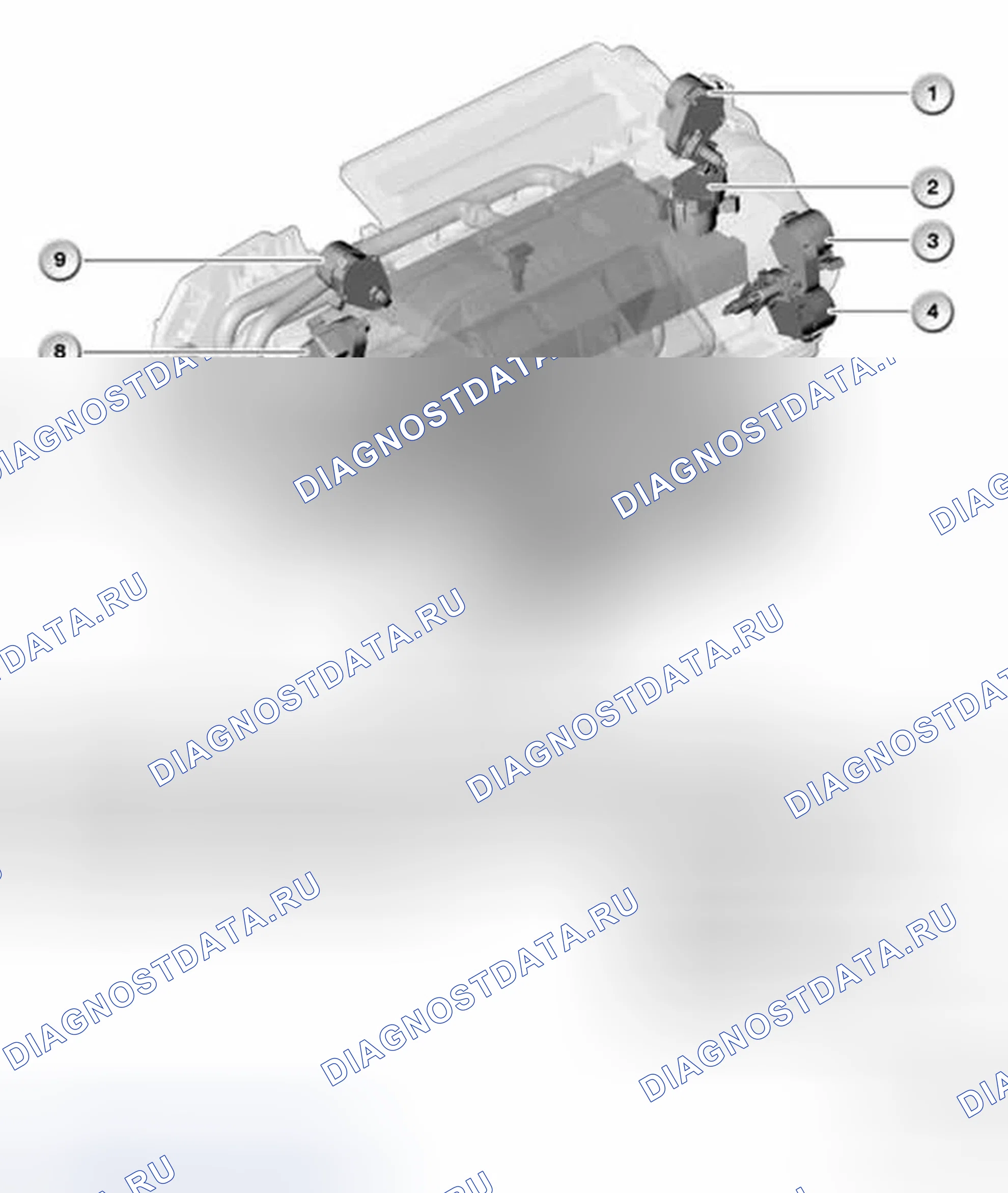 Рис. 147: Место установки. BMW M5 E60/E61