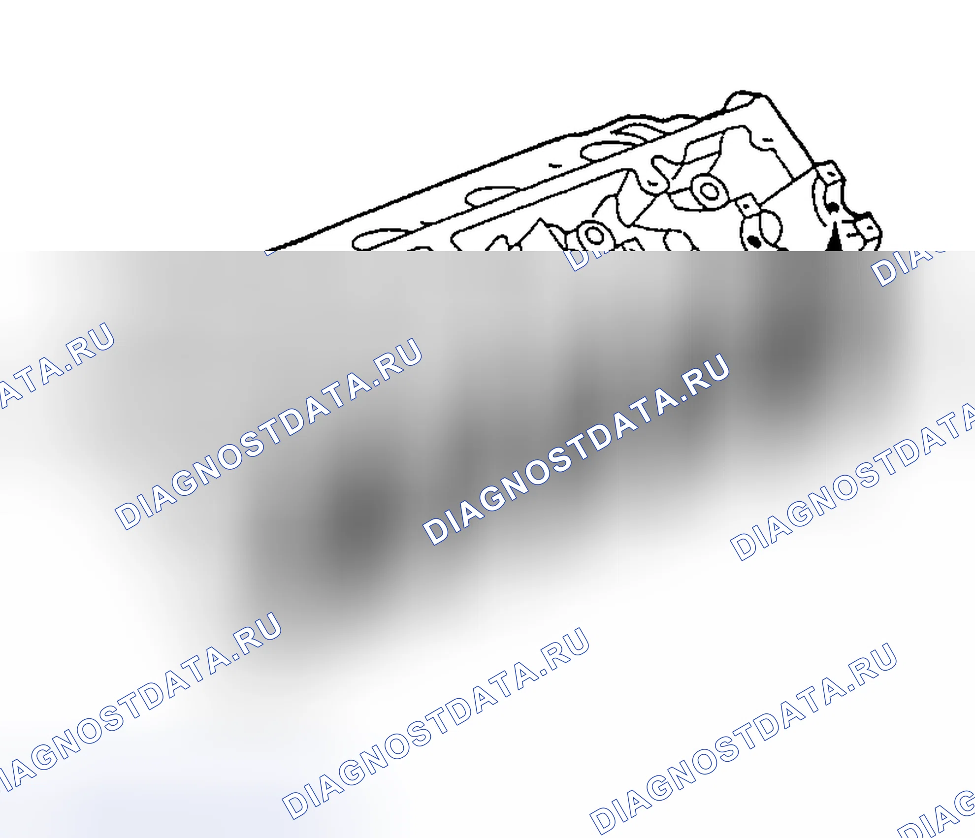 Рис. 665: Позиции 14-12: Крышка подшипника распределительного вала и узел распределительного вала Примечание. Hyundai Nexo I