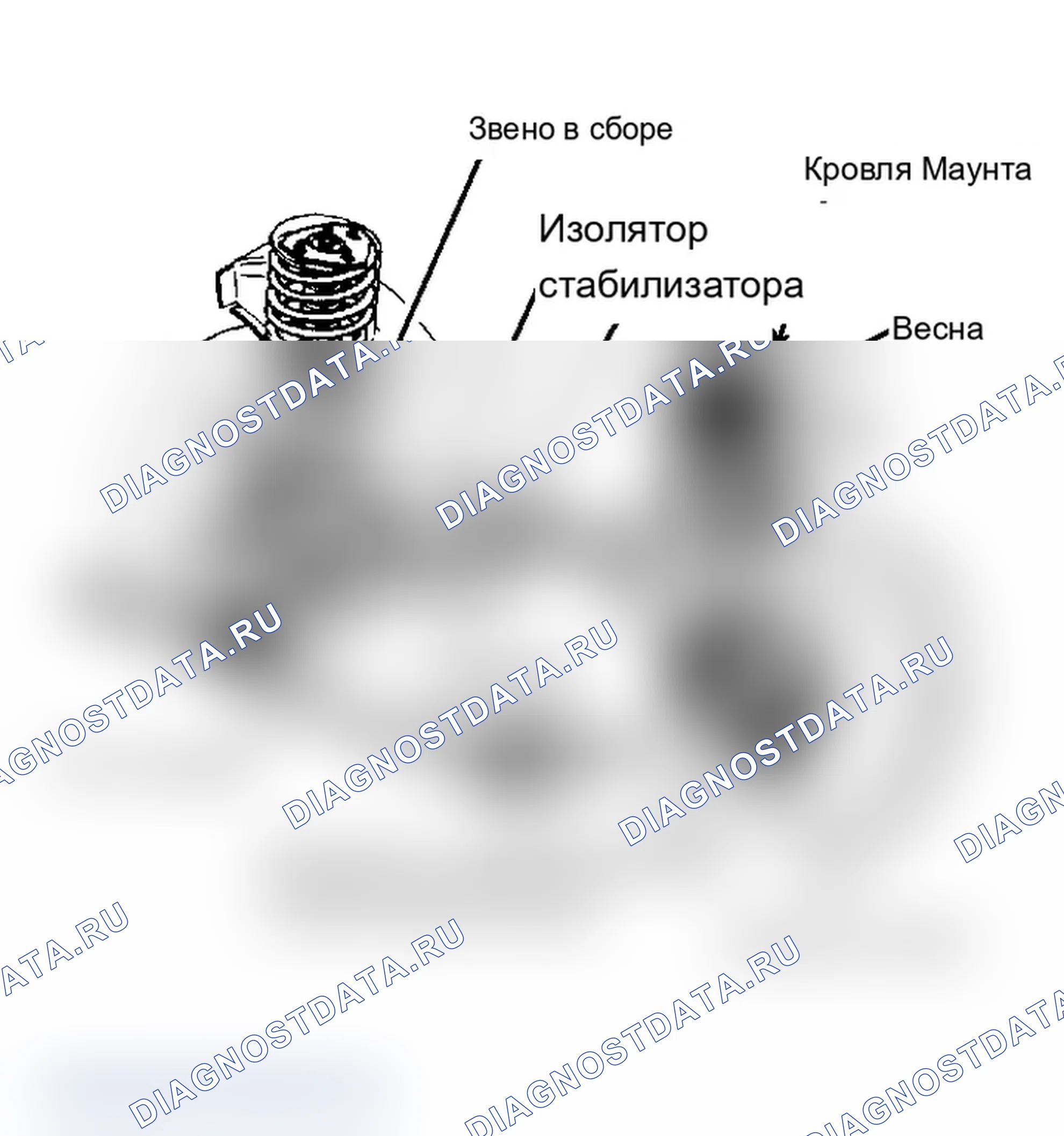 Рис. 1: ОПИСАНИЕ передней подвески. Mercury Topaz II