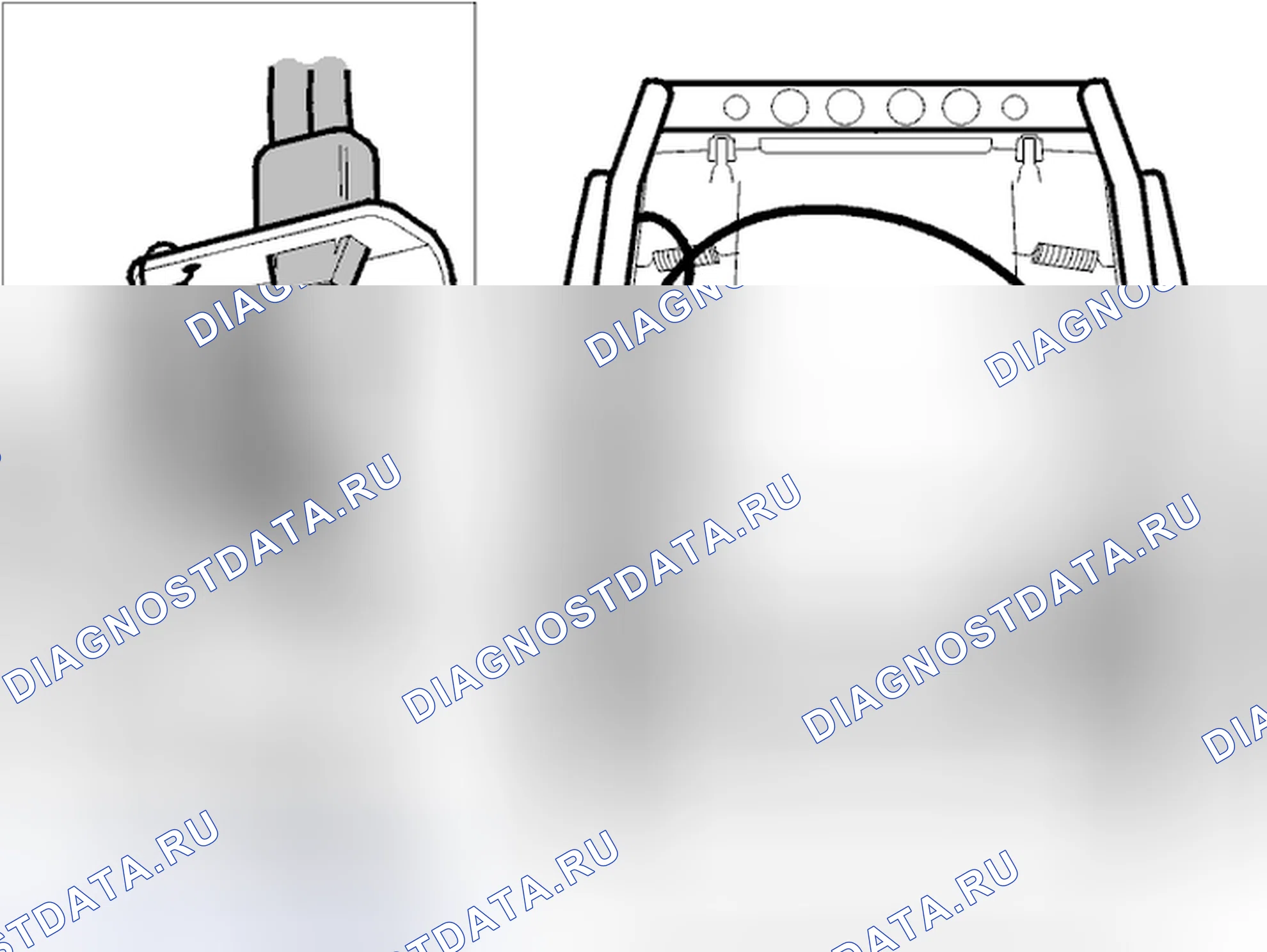 Рис. 425: Удаление кабеля. Volvo C70 I