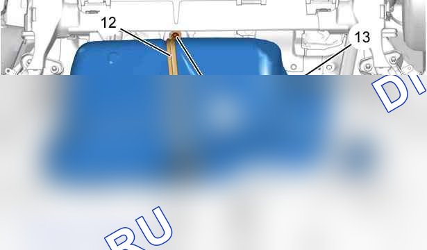 Снятие - установка: Топливный бак — b1hg40od. Citroen C-Elysee I