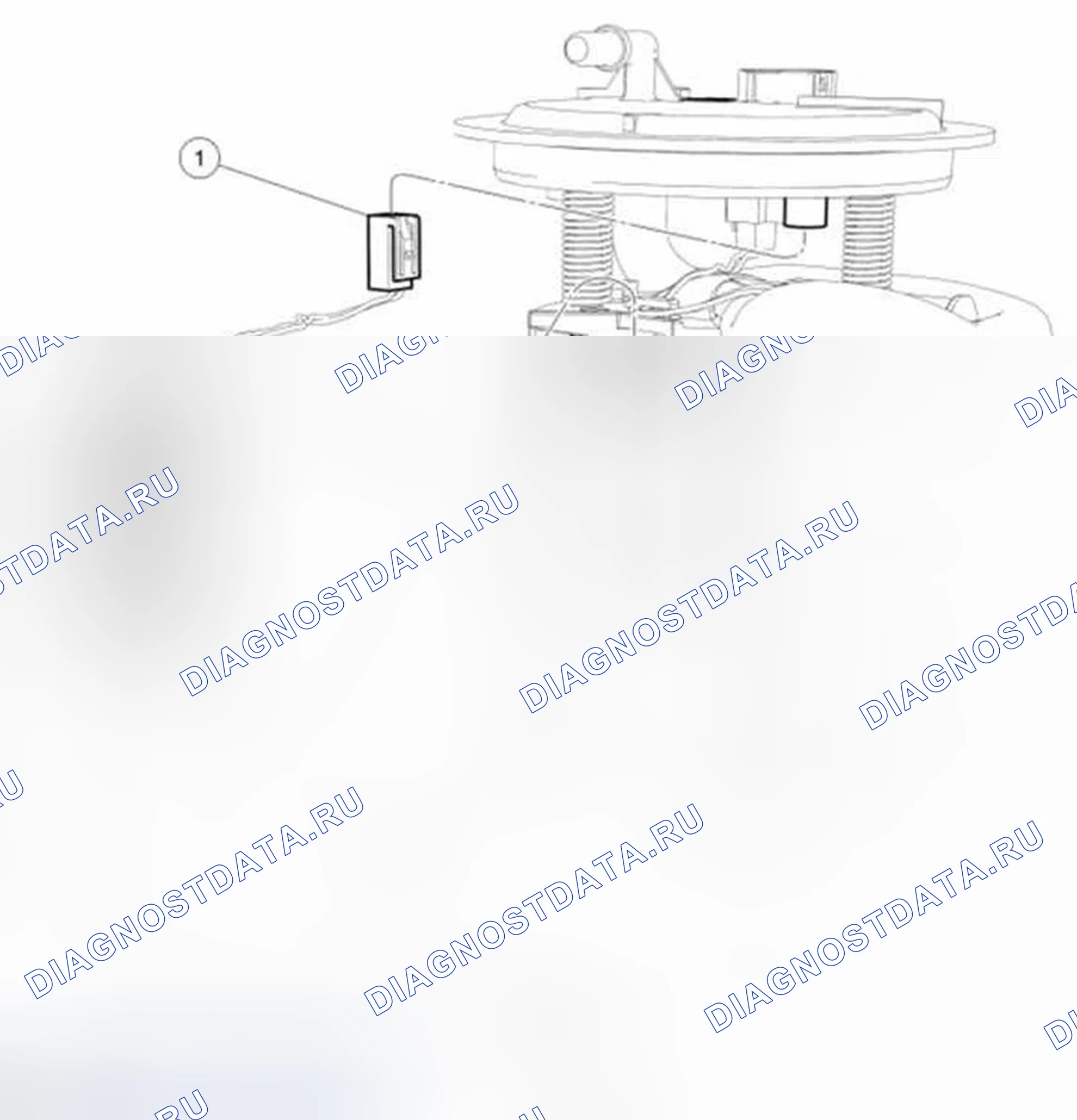 Рис. 13: Датчик уровня топлива. Ford Fiesta Mk6