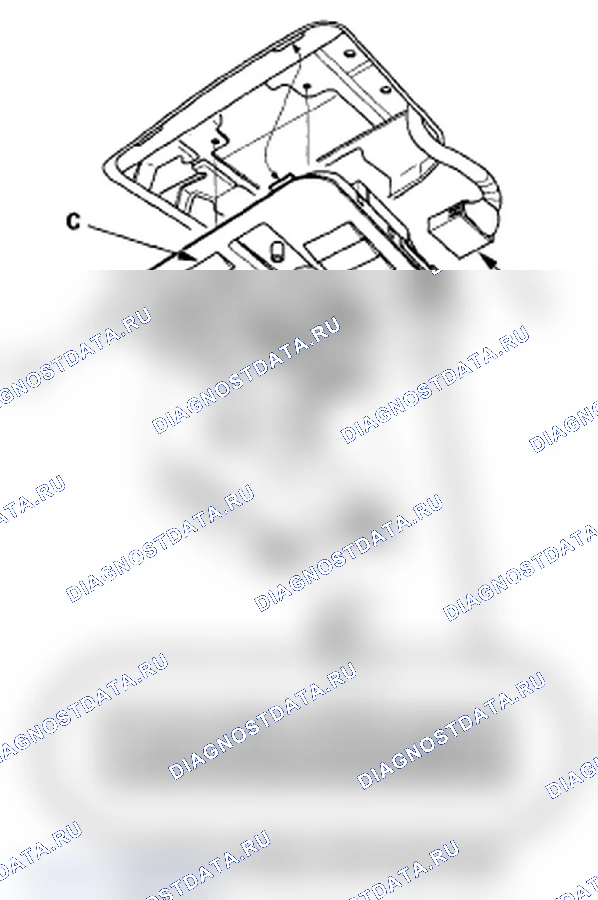 Рис. 113: Испытание переключателя подголовника. Acura RL II рестайлинг