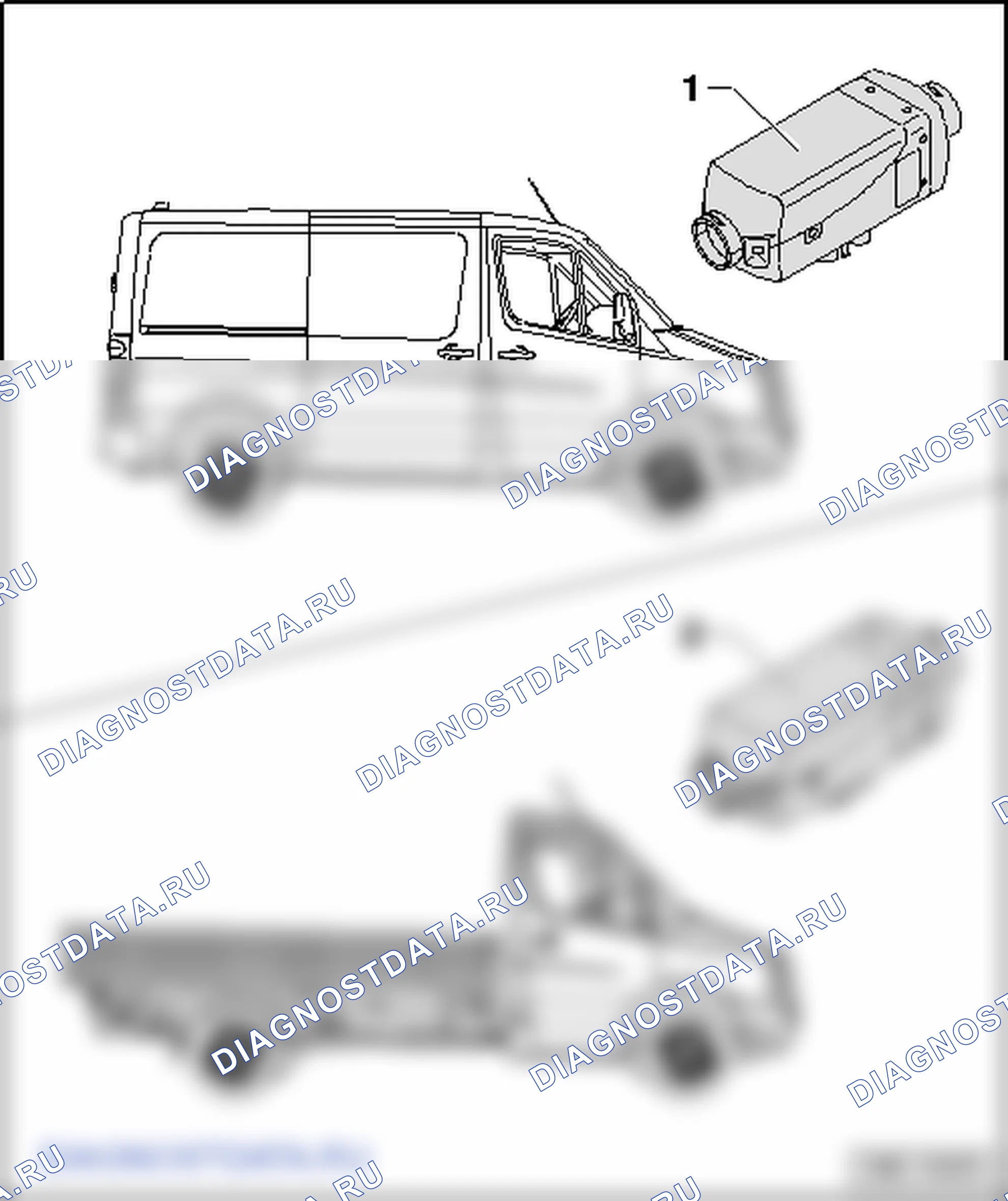 Дополнительные воздушные отопители Airtronic »D2« и »D4S«. Volkswagen Crafter I
