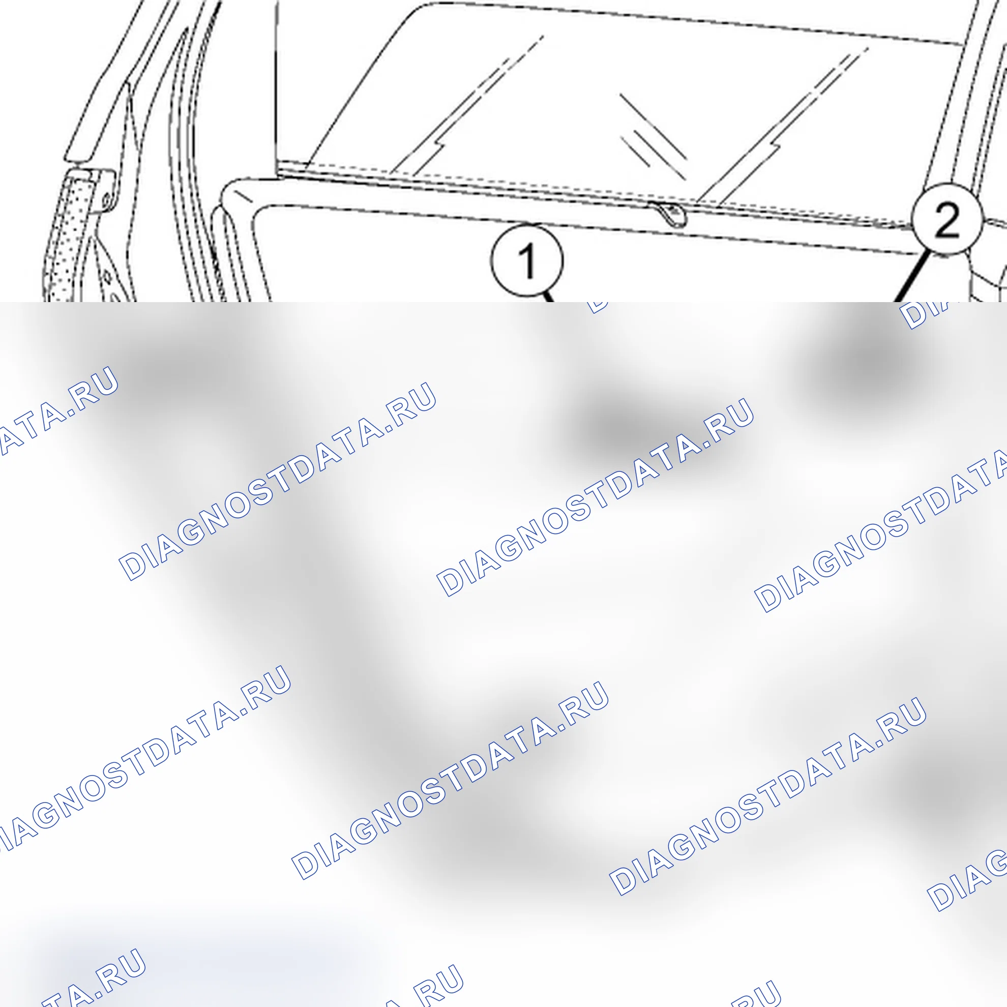 Облицовка задней боковой двери. Renault Scenic II