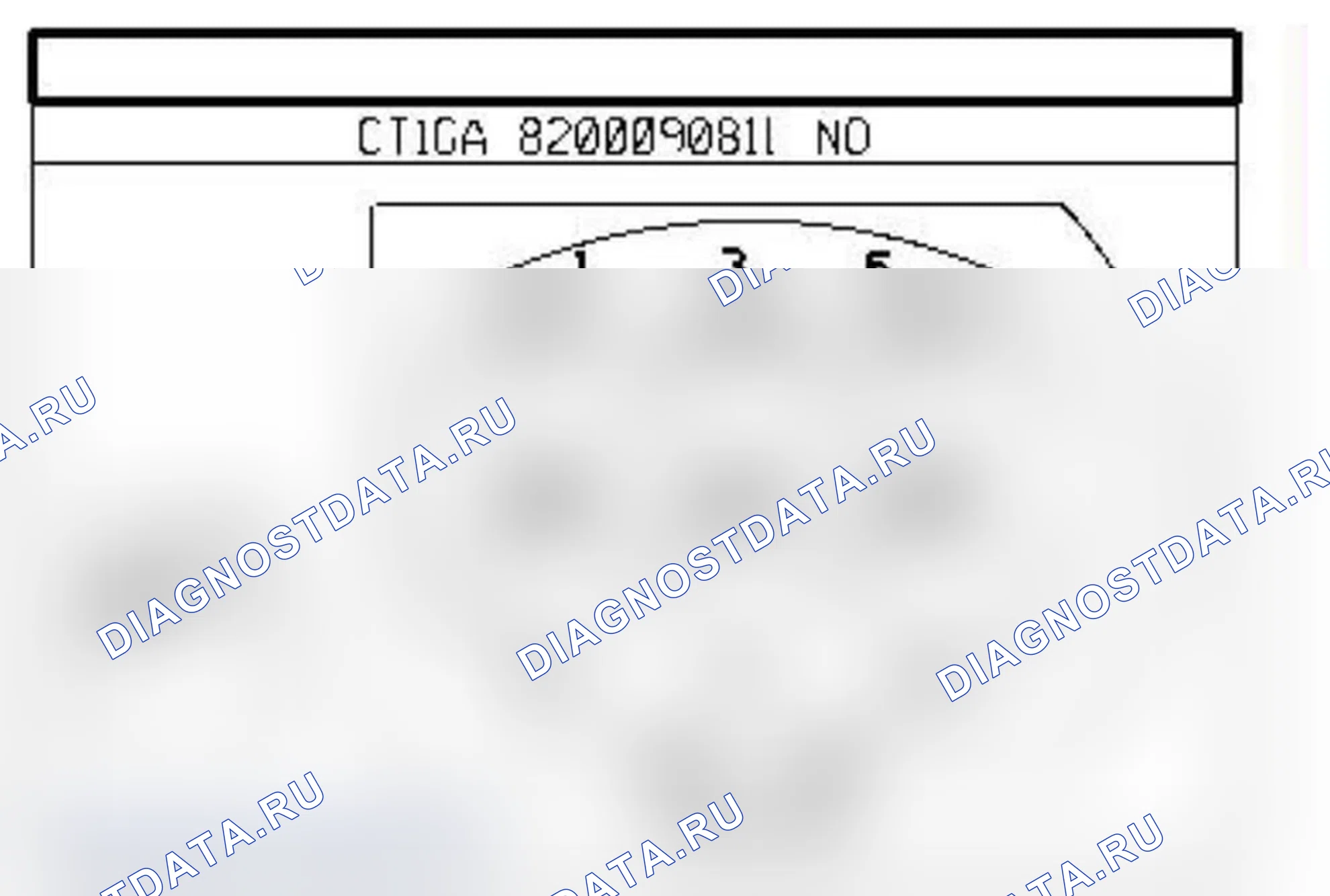 Распиновка разъёма 1076 — Блок др. засл. с сервоприводом. Renault Megane II