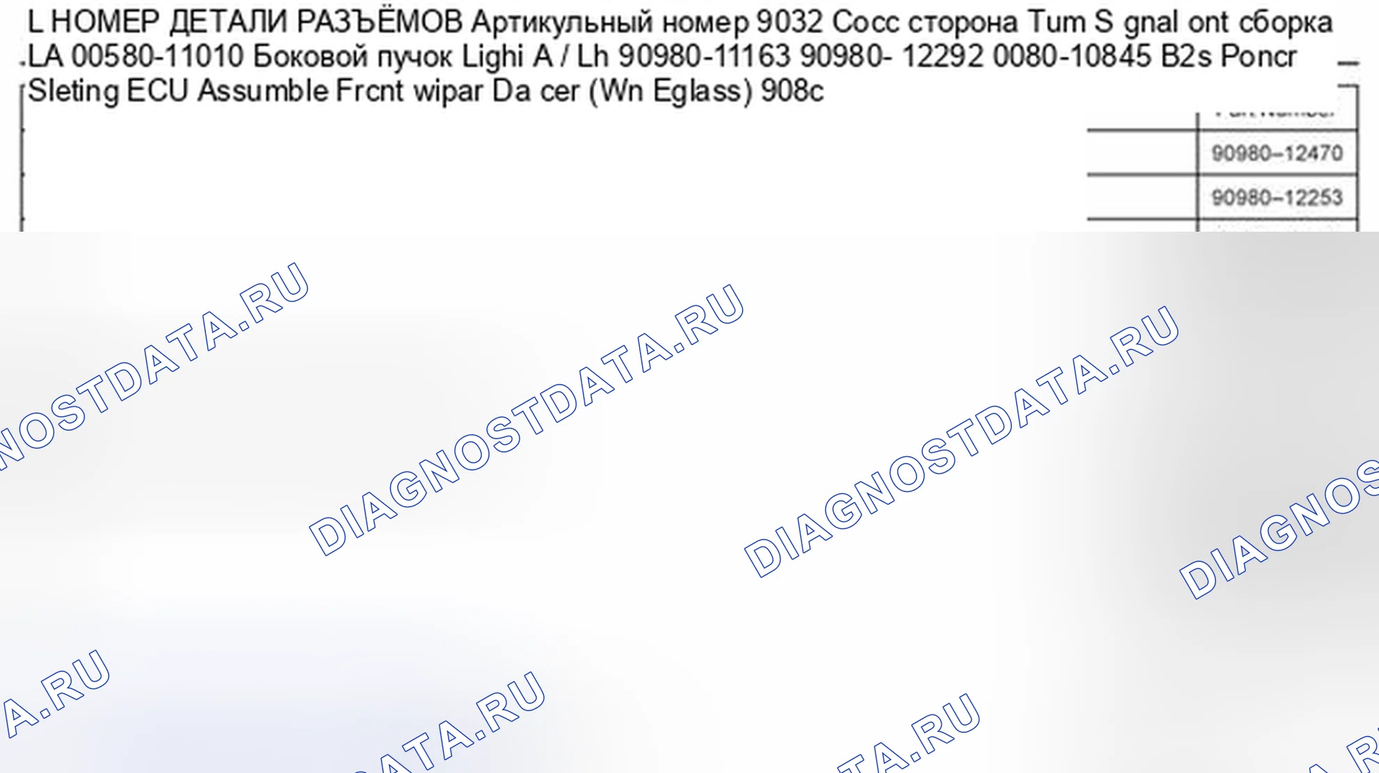 Рис. 22: Информация о номере детали. Scion xD I