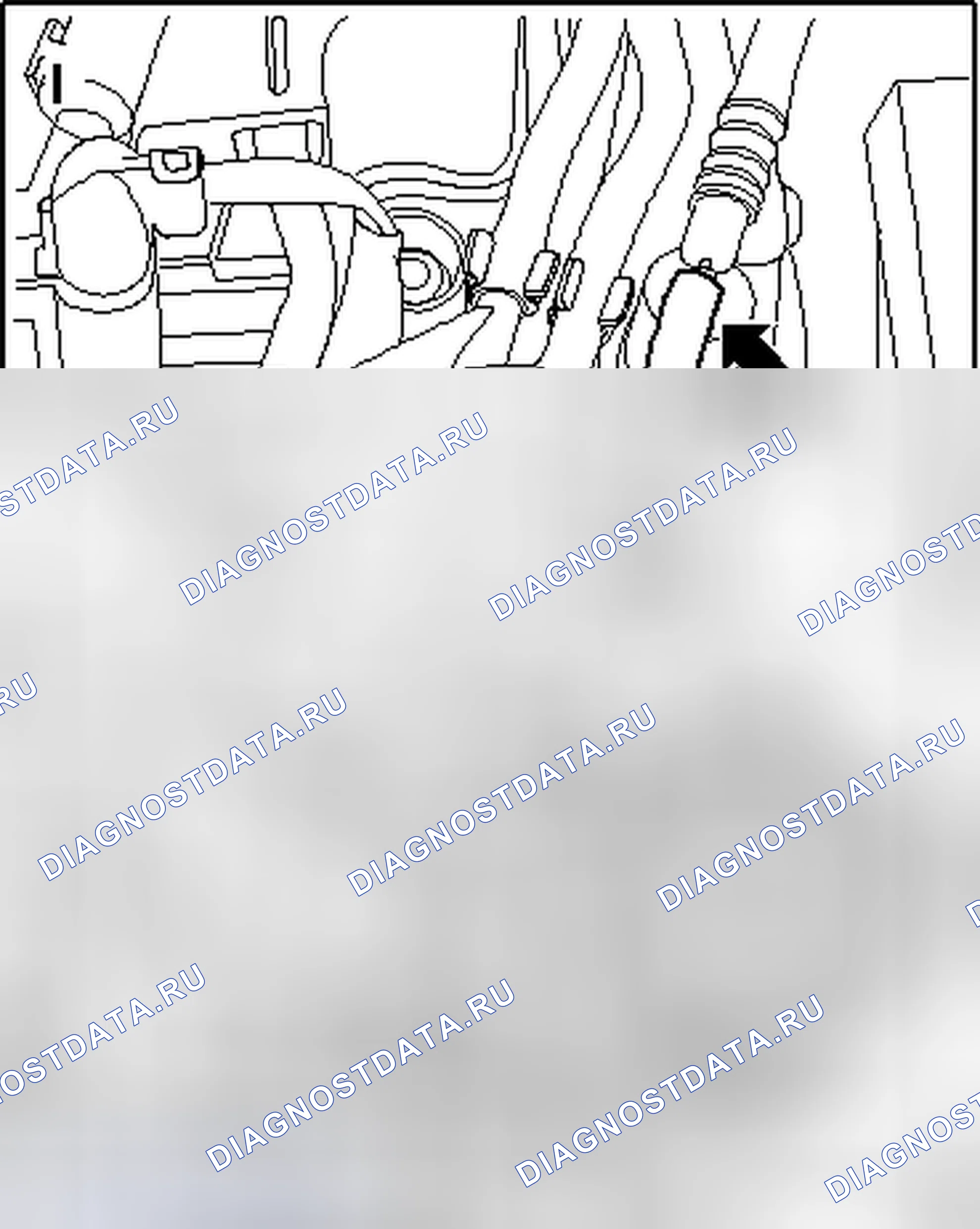 Рис. 17: ЛИНИЯ ПОДАЧИ, ВАКУУМНЫЙ РЕЗЕРВУАР И ОБРАТНЫЙ КЛАПАН, ПРОВЕРКА. Volkswagen Golf Mk7