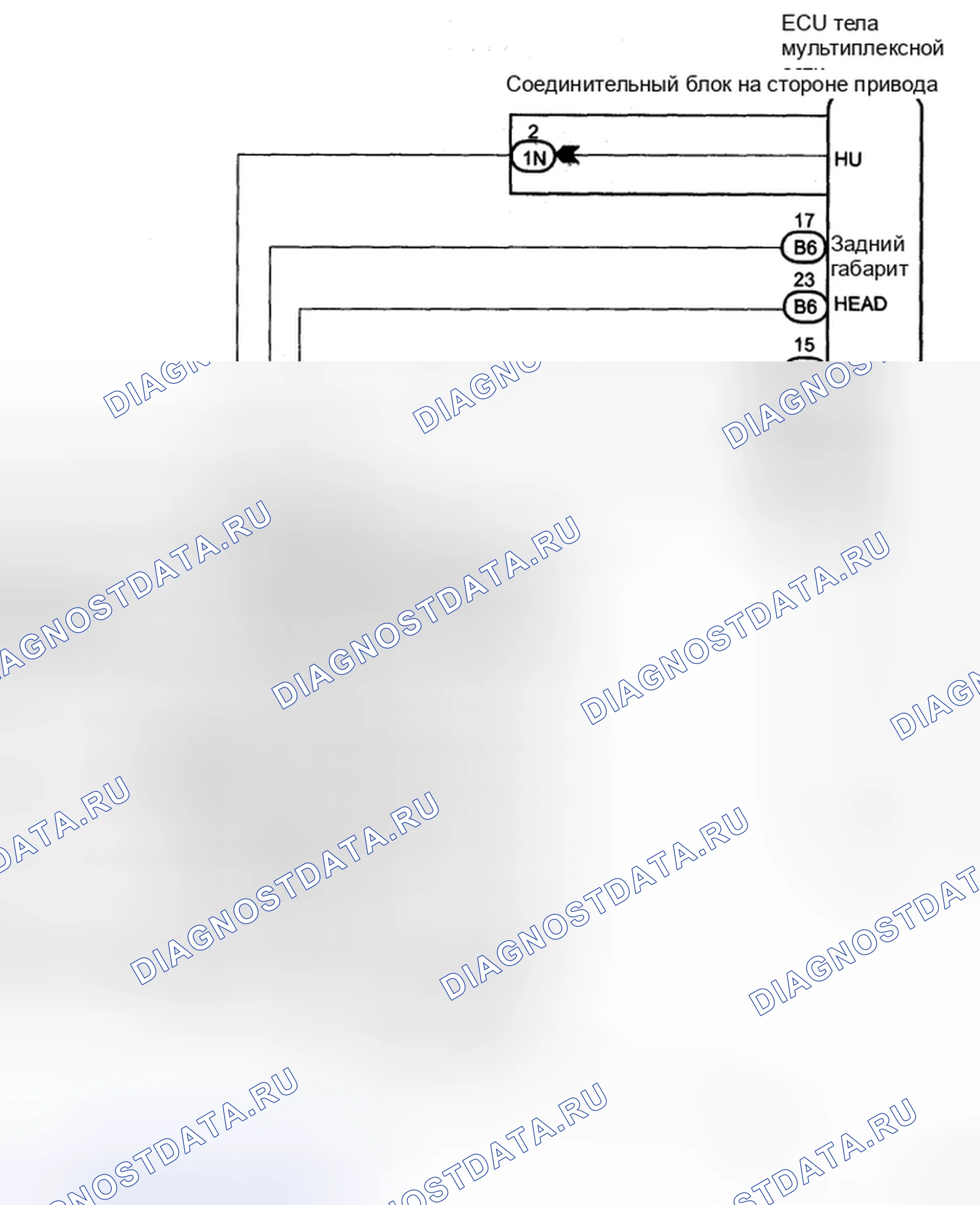 Рис. 22: электросхема. Toyota Sienna II рестайлинг