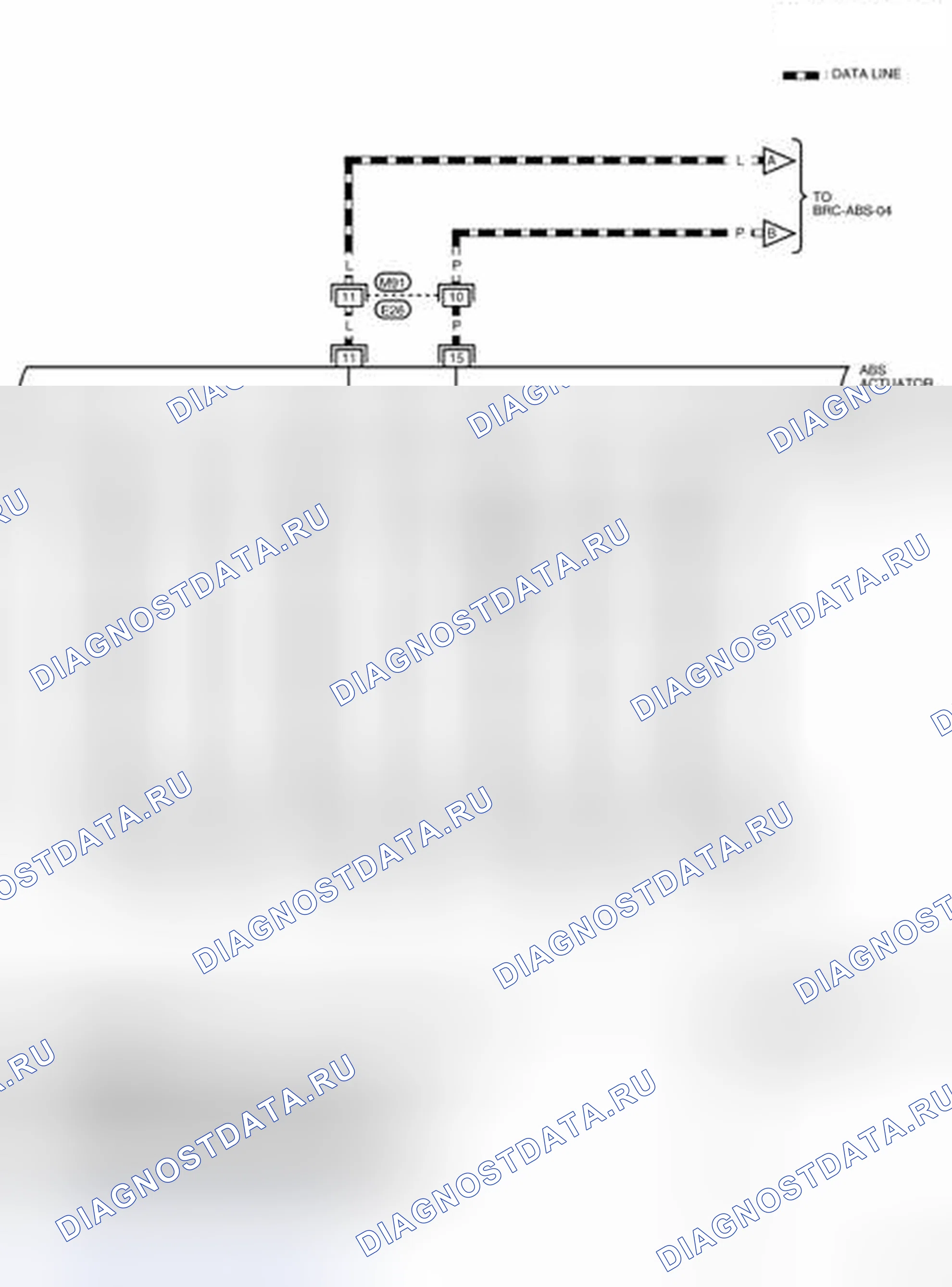 Рис. 22: электросхема - BRC-ABS-02. Nissan Frontier D40