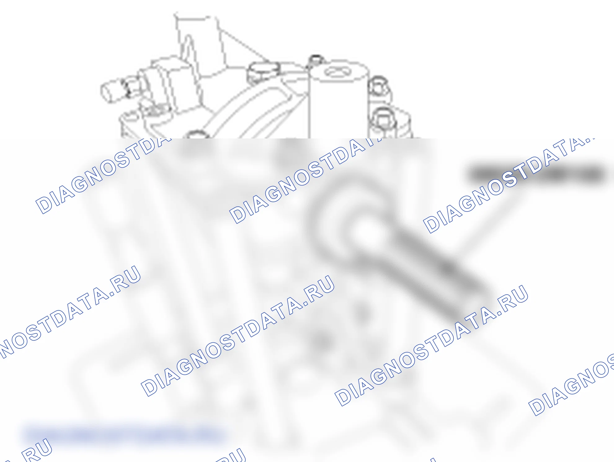 Сборка заднего держателя дифференциала. Hyundai ix35 EL