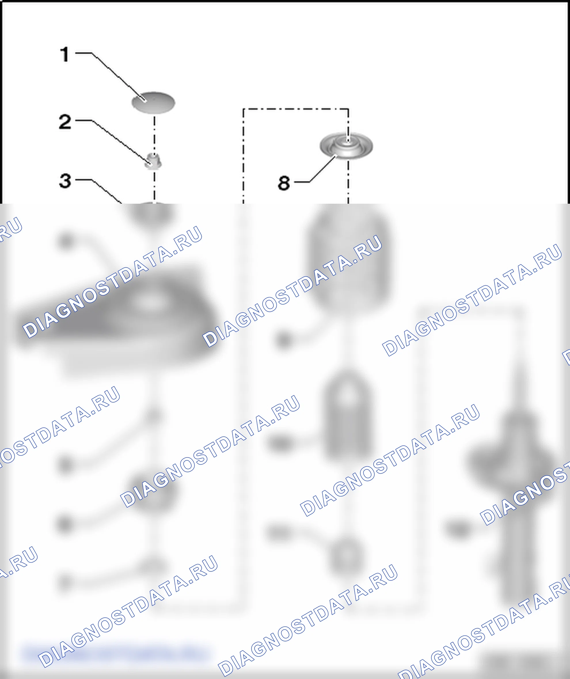 Детали и узлы амортизаторной стойки. SEAT Toledo Iv
