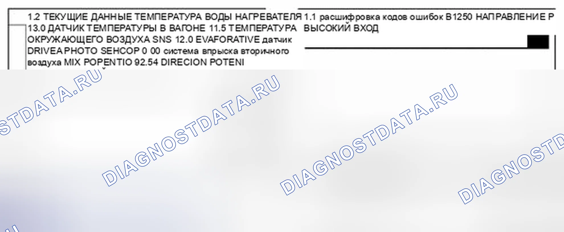 Рис. 167: Данные инструмента сканирования монитора. Kia Magentis II рестайлинг