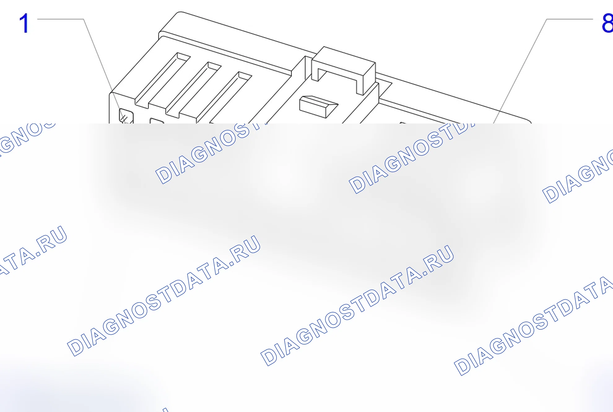 Распиновка разъёма S115D. Opel Agila B