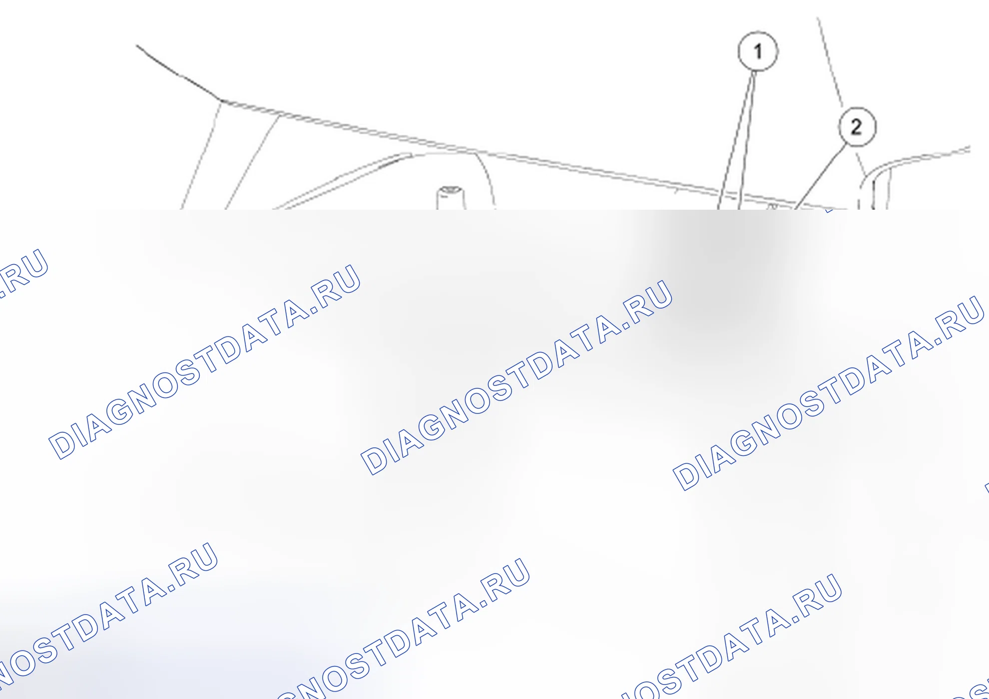 Рис. 43: Колонка помощи при парковке - спереди. Hyundai ix55 I