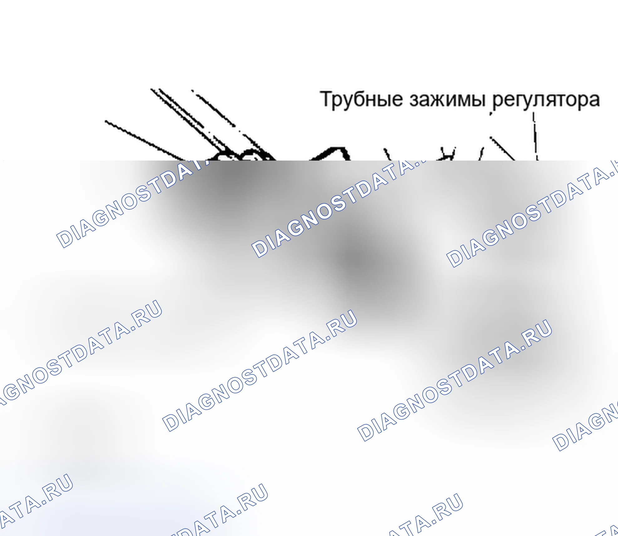 Рис. 4: Положение зажима трубки схождение колёс Adjuster и болта. AMC Eagle I