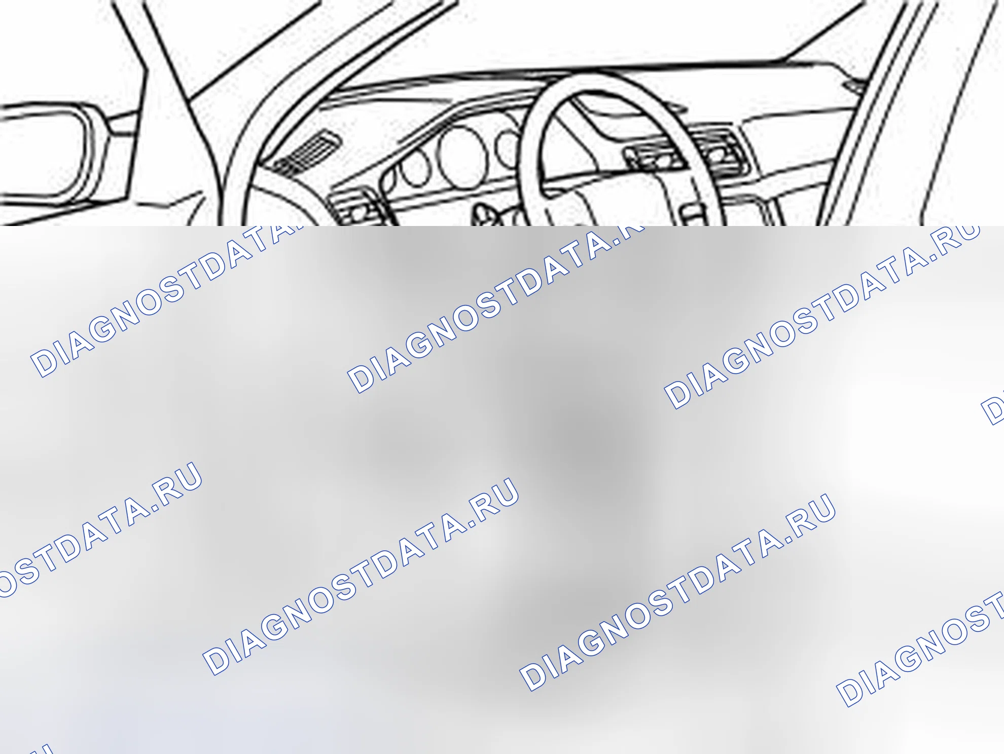 Рис. 267: Прокладка кабеля. Volvo V70 II