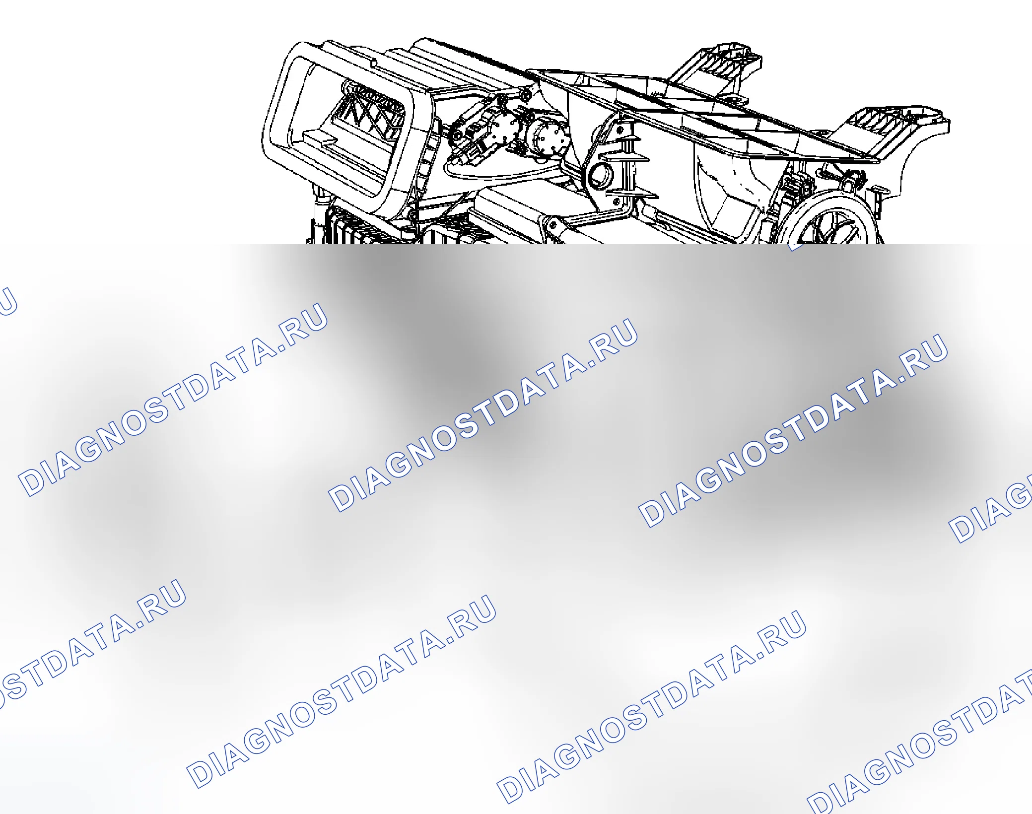 Рис. 13: Замена впускной трубки сердечника нагревателя. Cadillac SRX II