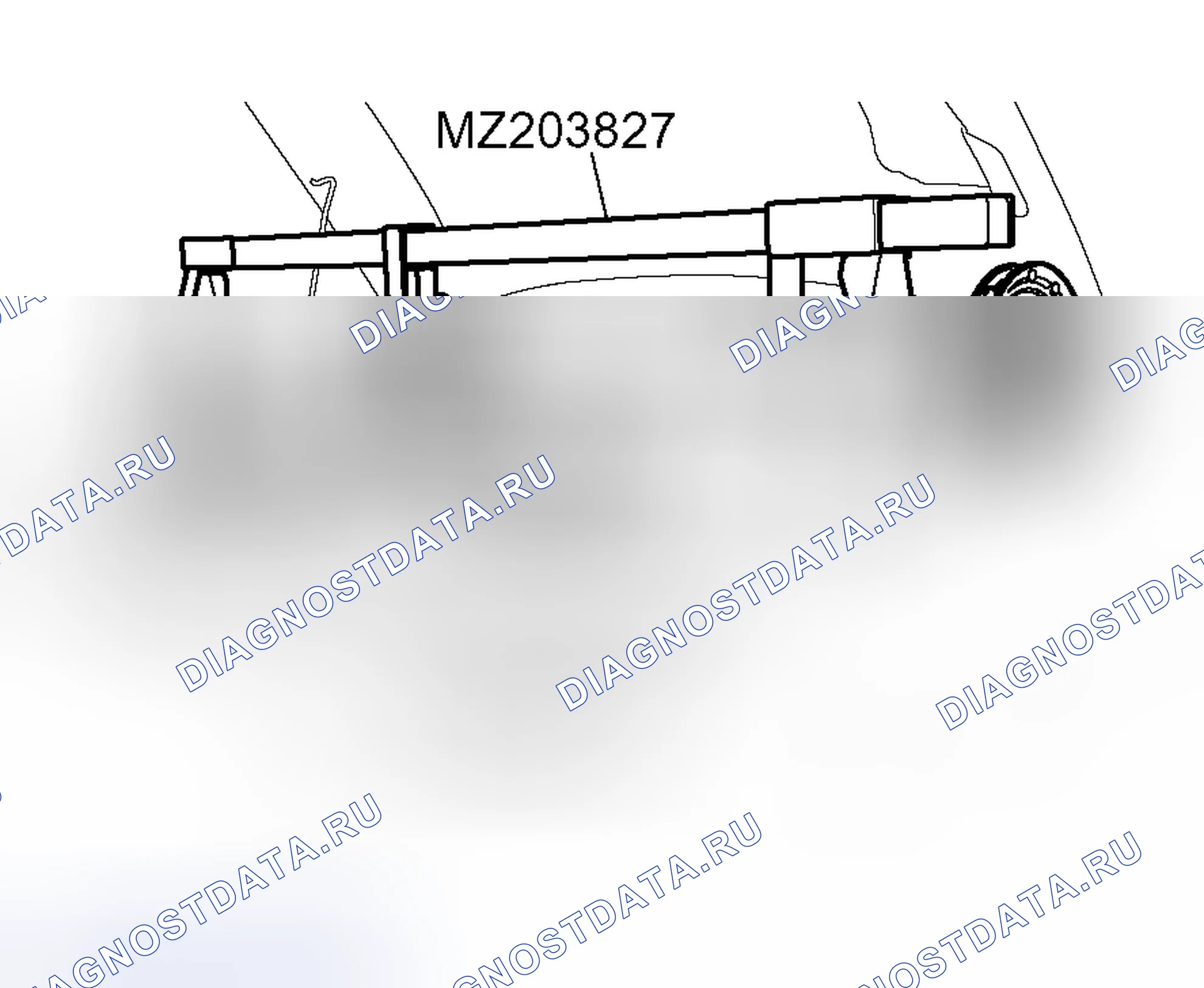Рис. 27: < < B > > ОПОРА ДВИГАТЕЛЯ В СБОРЕ. Mitsubishi Lancer IX рестайлинг