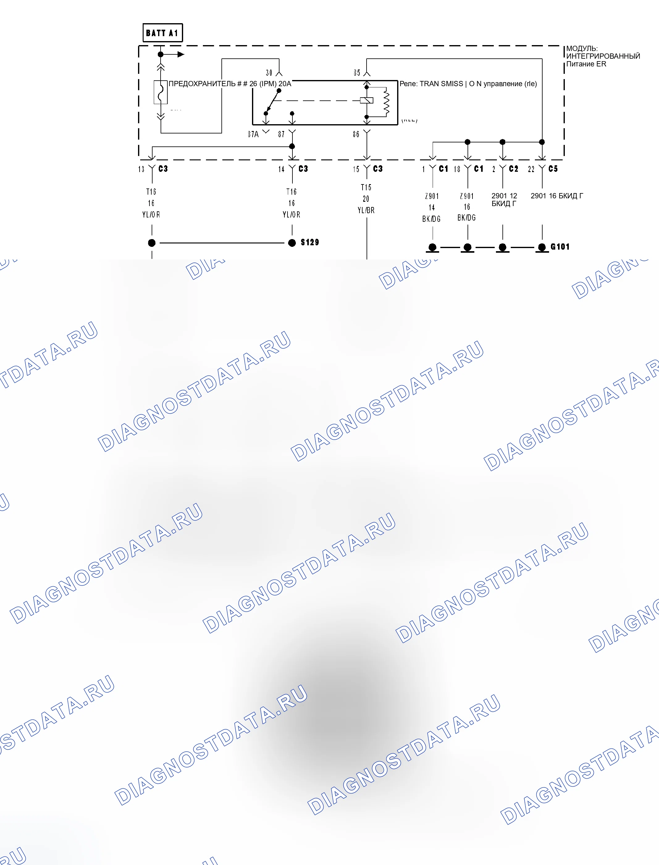 Рис. 132: Принципиальная схема. Dodge Magnum I