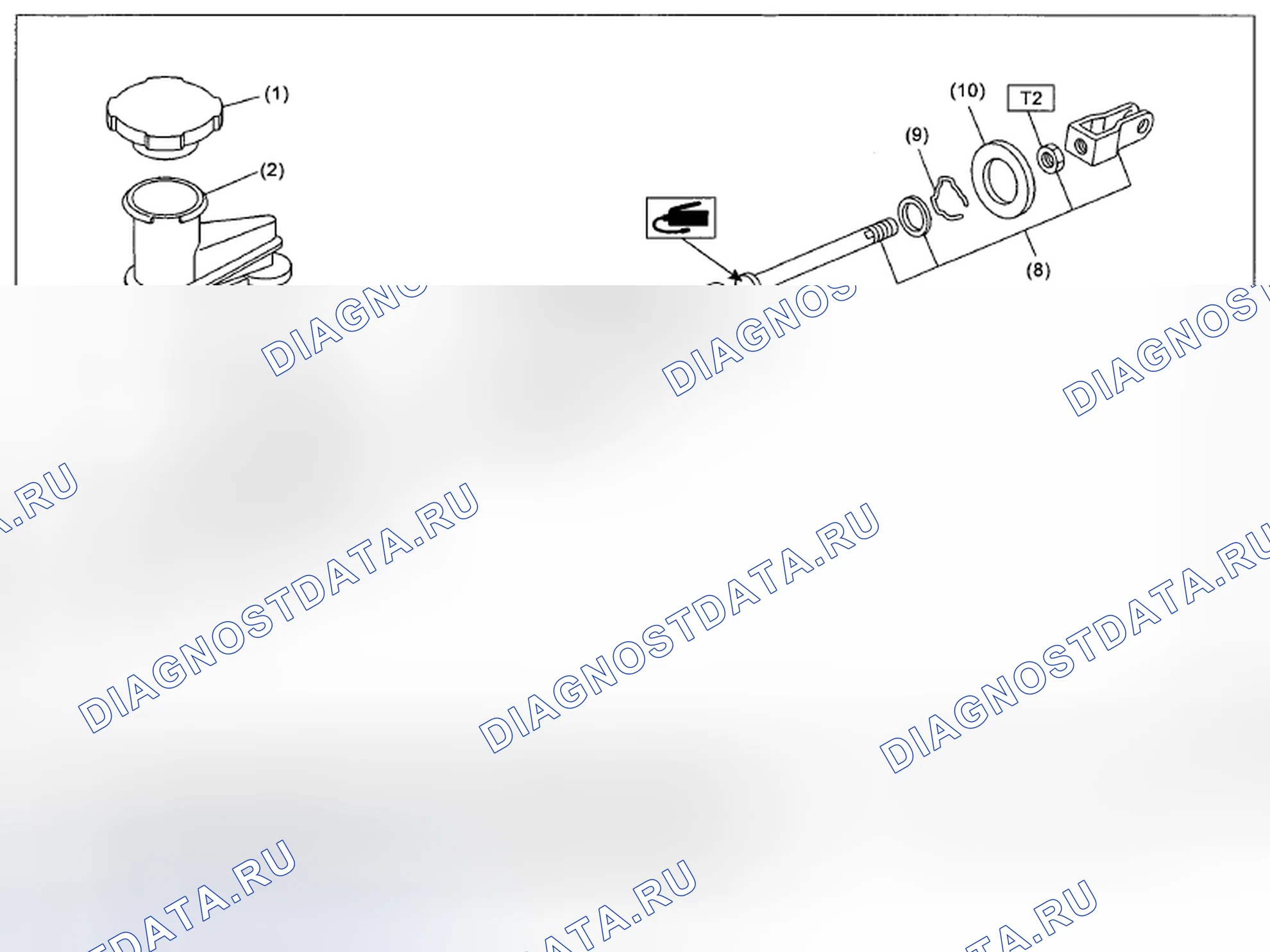 Рис. 6: ГЛАВНЫЙ ЦИЛИНДР. Subaru Impreza WRX GE рестайлинг