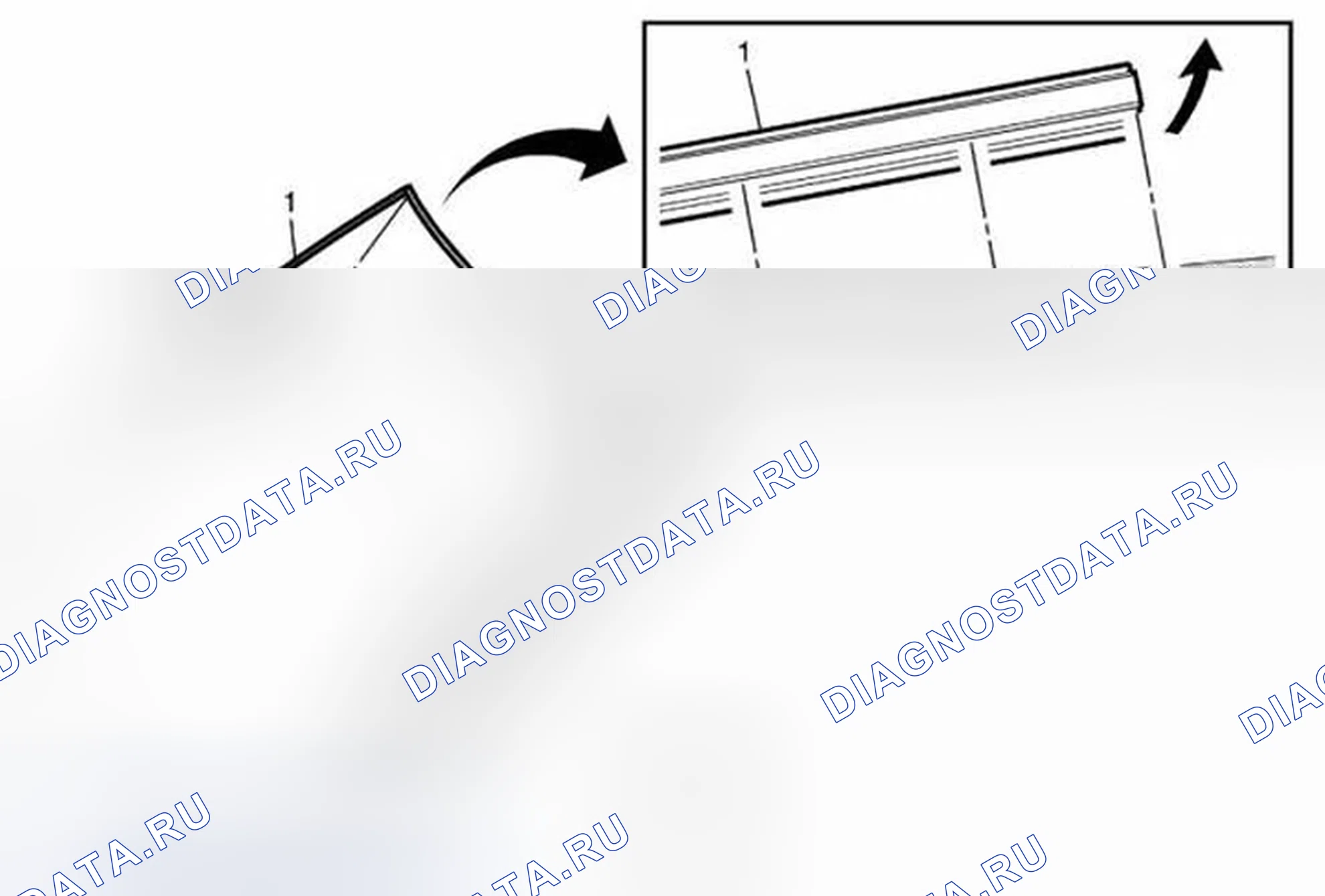 Рис. 4: Замена верхней части лобового стекла. Chevrolet Sonic I