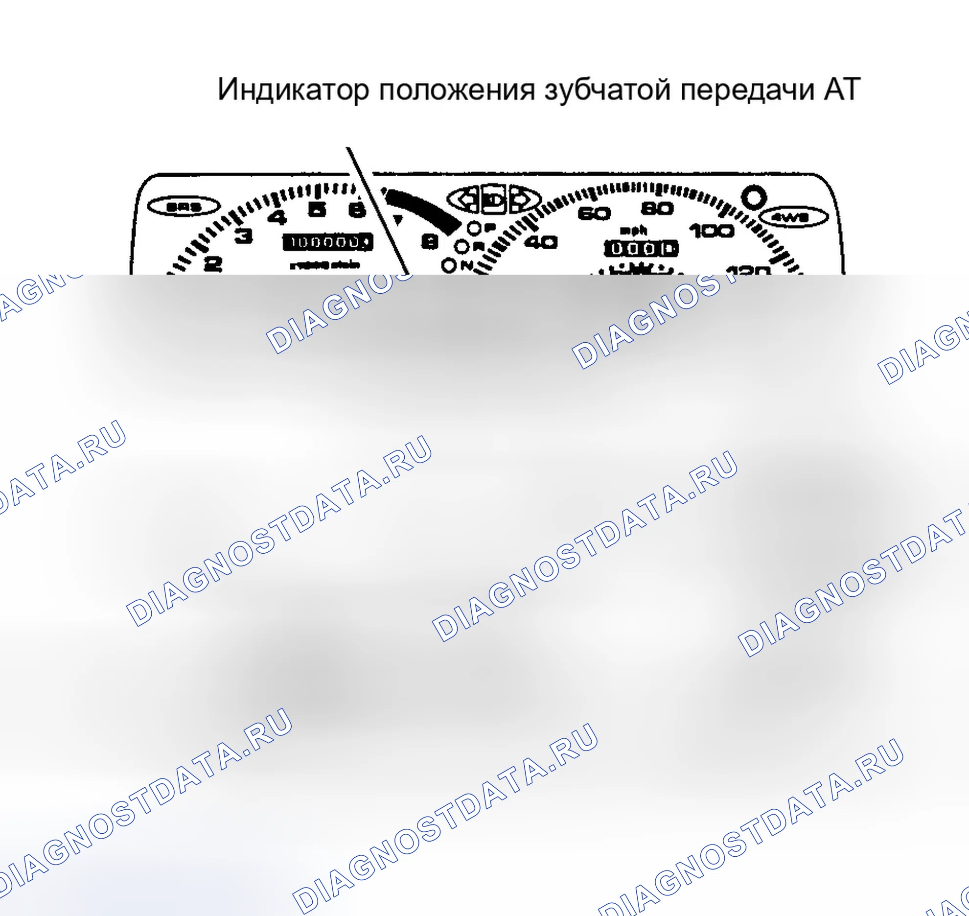 Рис. 10: ИНДИКАТОР ПОЛОЖЕНИЯ ЗУБЧАТОЙ ПЕРЕДАЧИ A / T. Honda Prelude IV