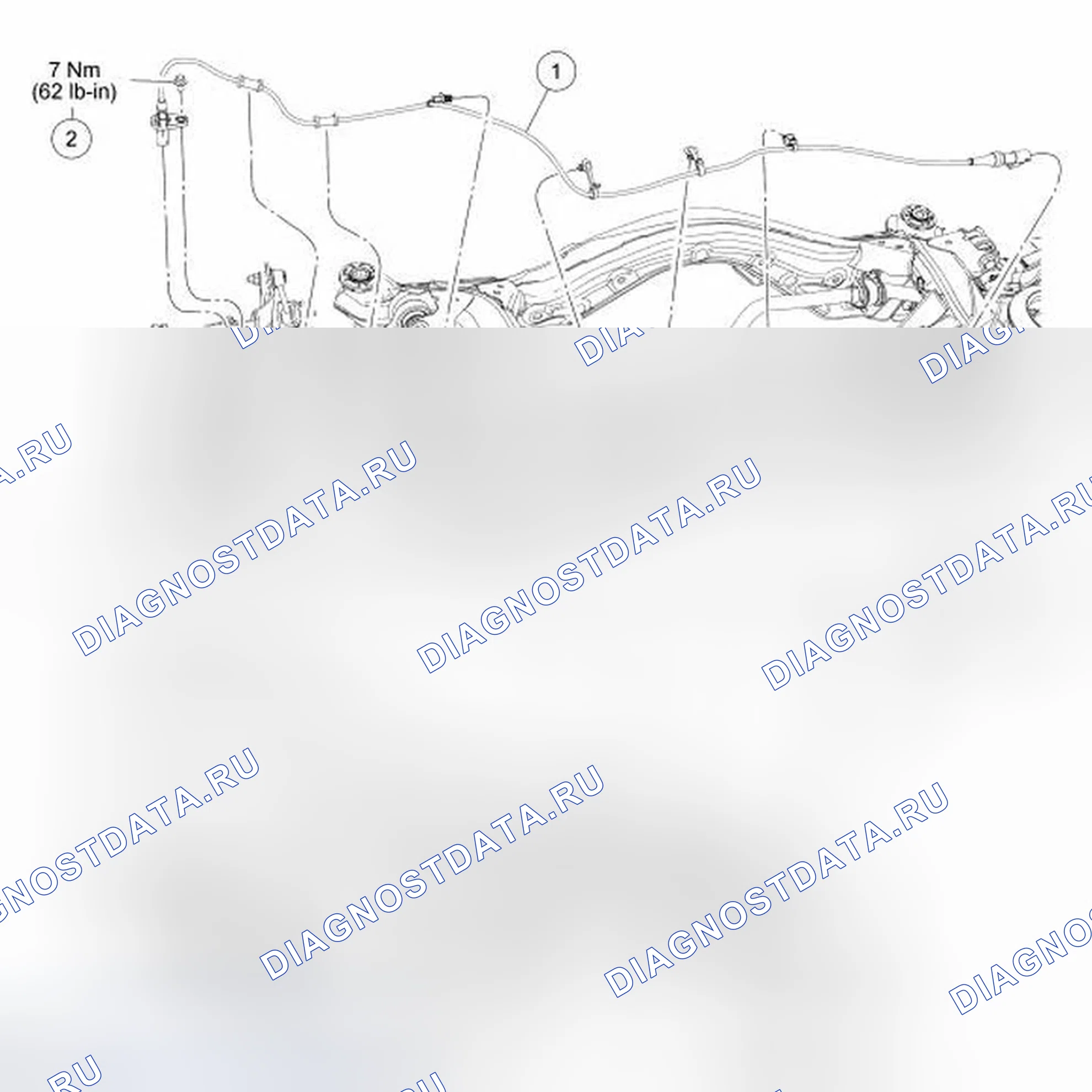Рис. 34: Датчик скорости колеса - задний. Ford Edge I