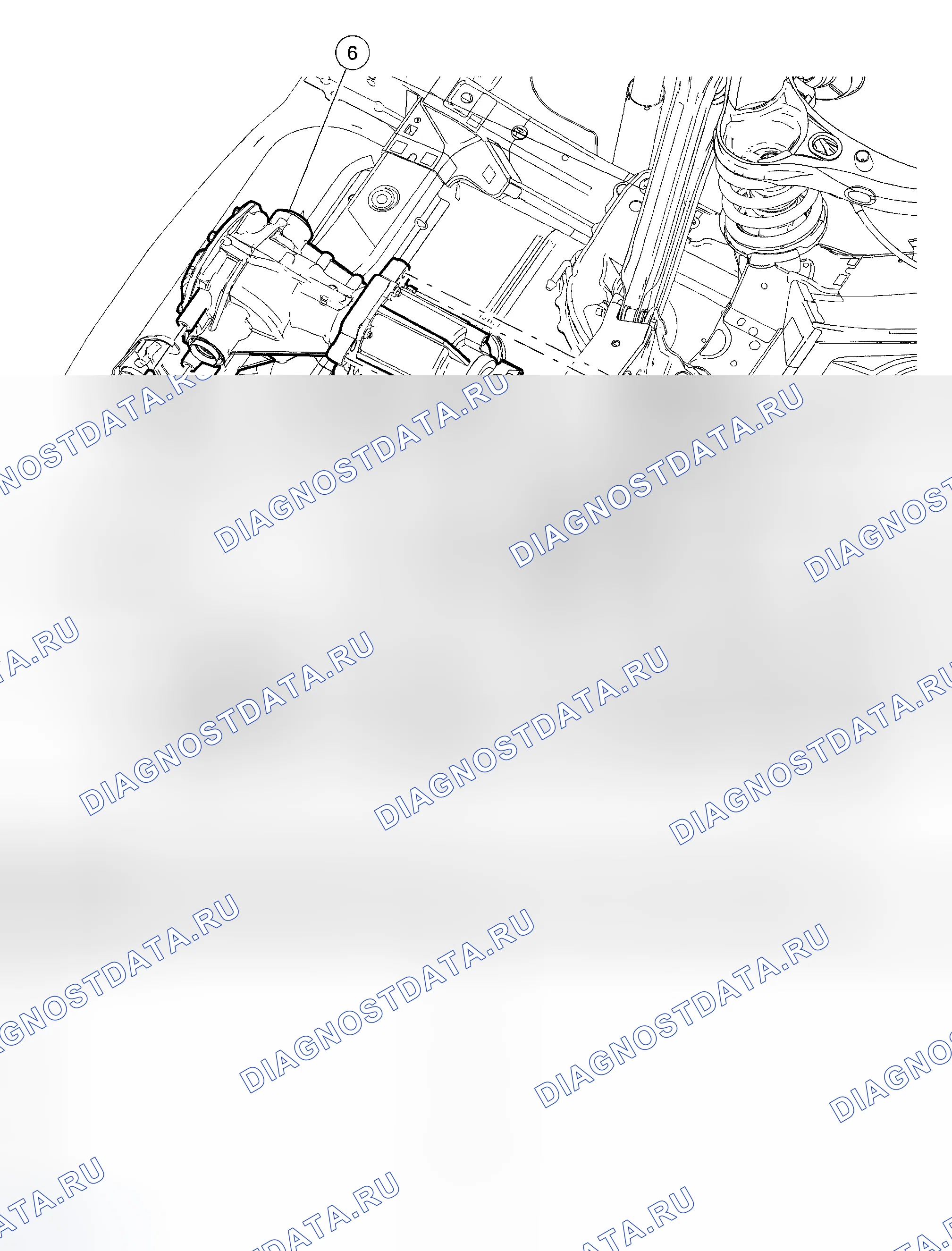 Рис. 1: Мост в сборе. Ford Escape I рестайлинг