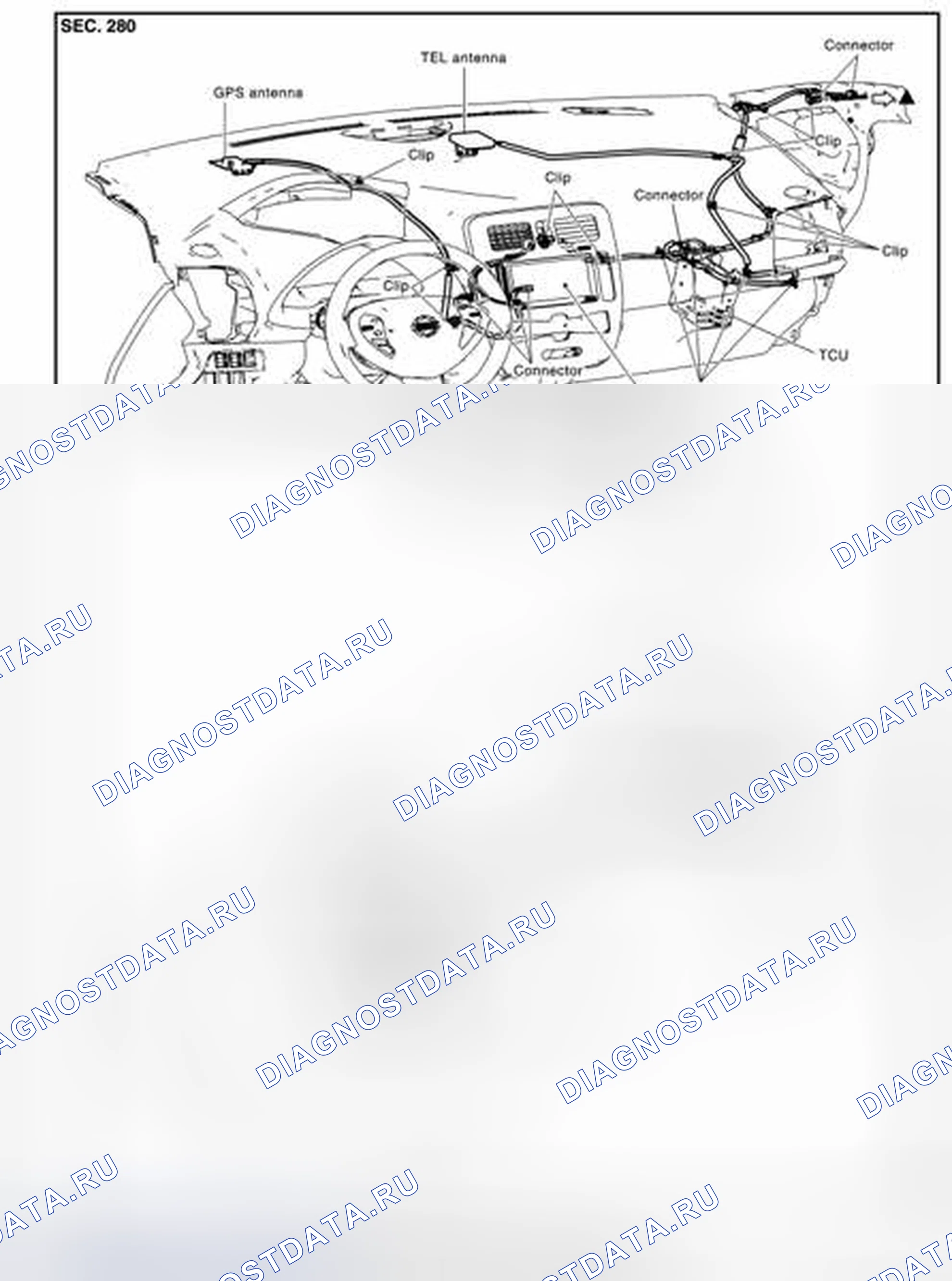 Рис. 44: Схема антенны. Nissan Leaf I
