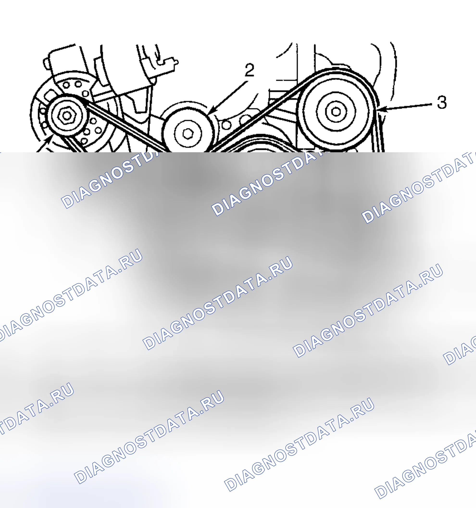 Рис. 9: ПРОКЛАДКА ПРИВОДНОГО РЕМНЯ (ESCORT, ZX2 2.0L VIN 3). Hyundai ix20 I