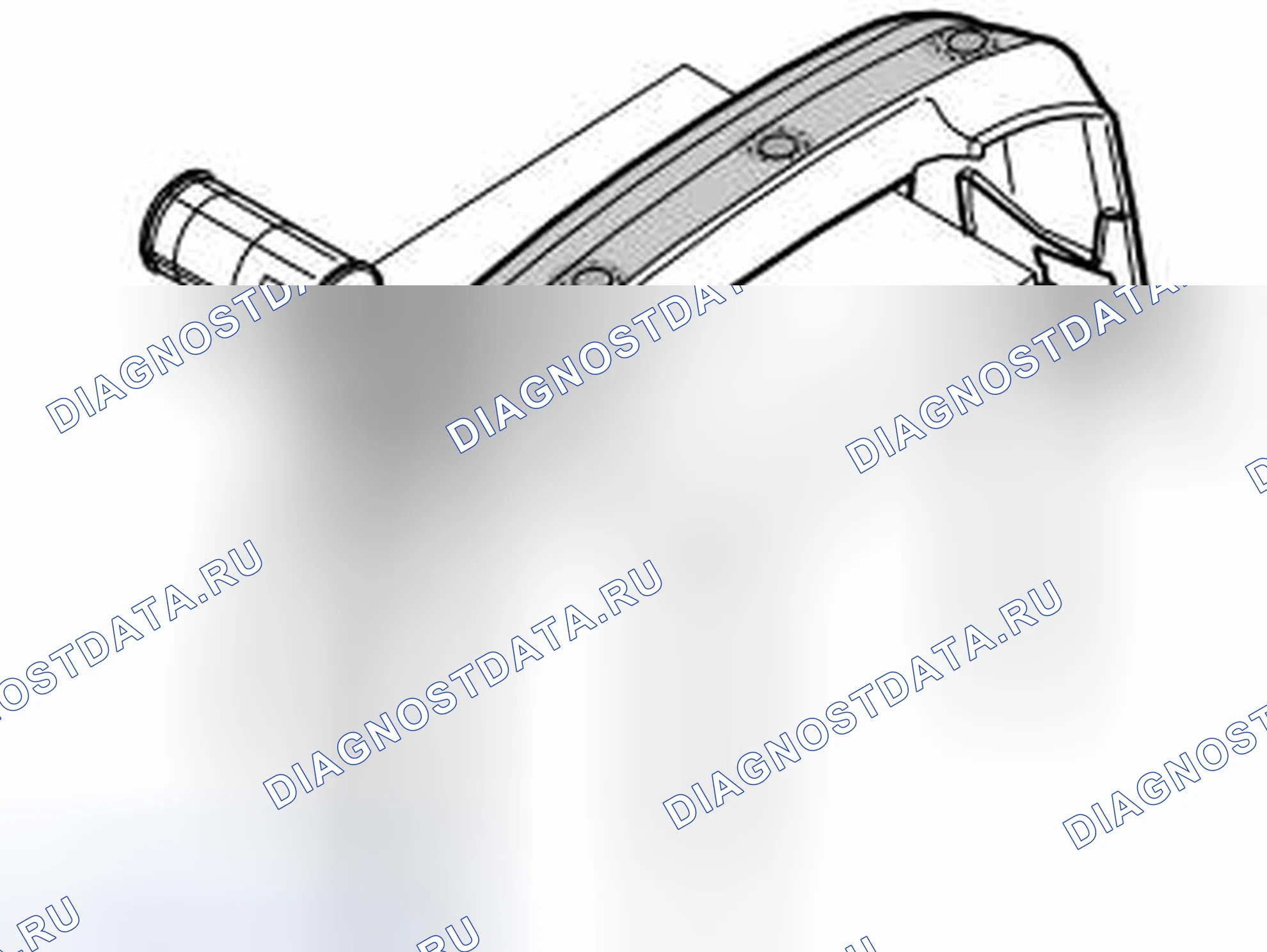 Рис. 145: Окрасочные держатели и датчики. Volvo S80 I