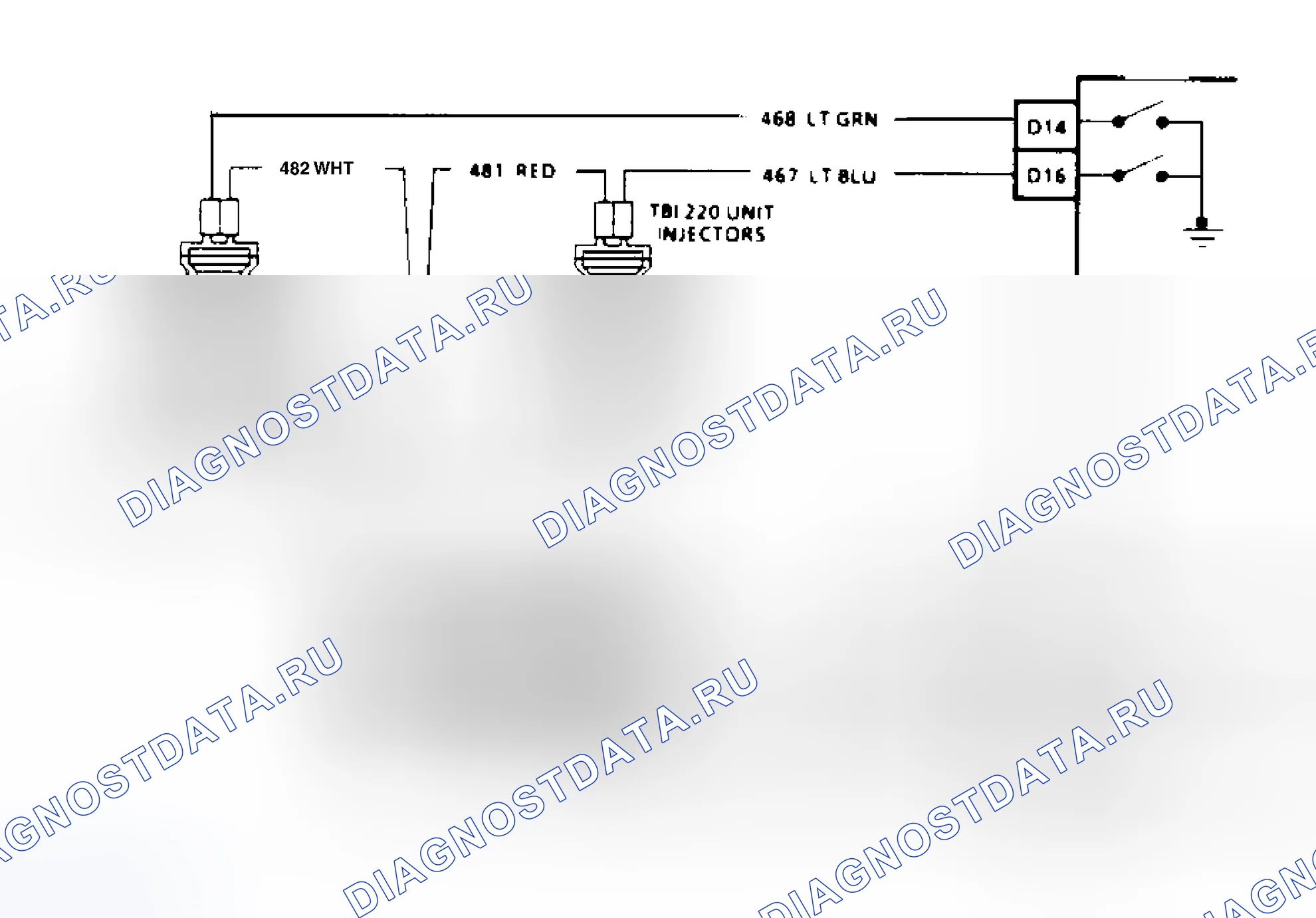 Рис. 146: Топливная система (4.3L CPI). Chevrolet Cab & Chassis C2500 