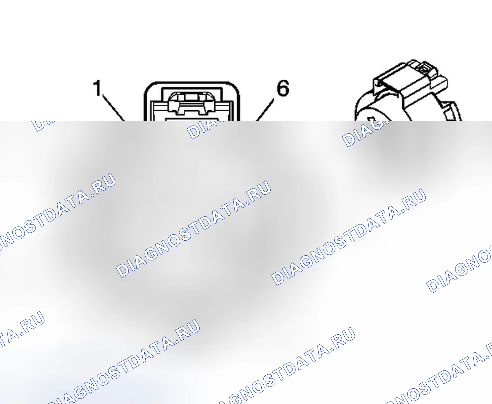 Рис. 72: Разъем прицепа (внутренний). Hummer H3 I