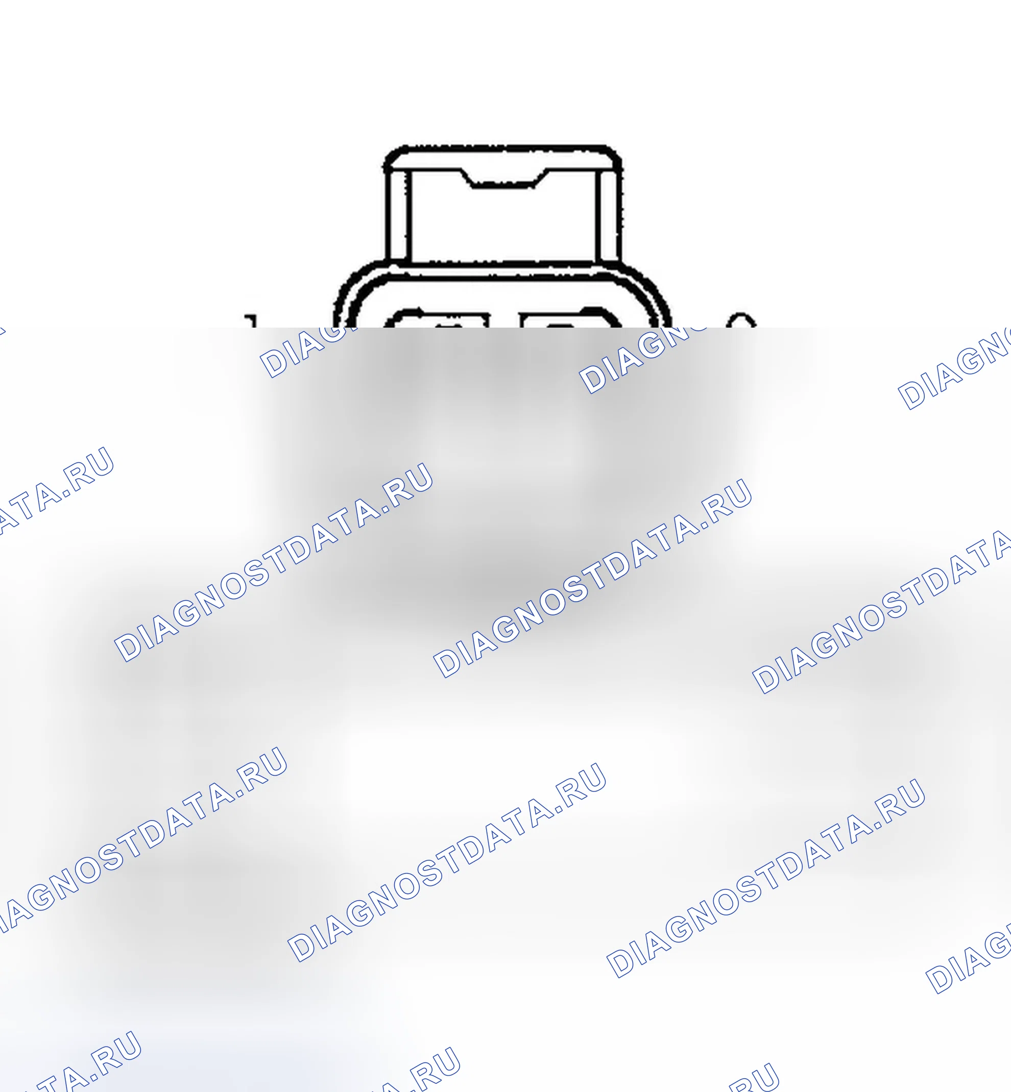 Рис. 311: ВИД С ТОРЦА РАЗЪЕМА C205. Dodge Pickup R2500 