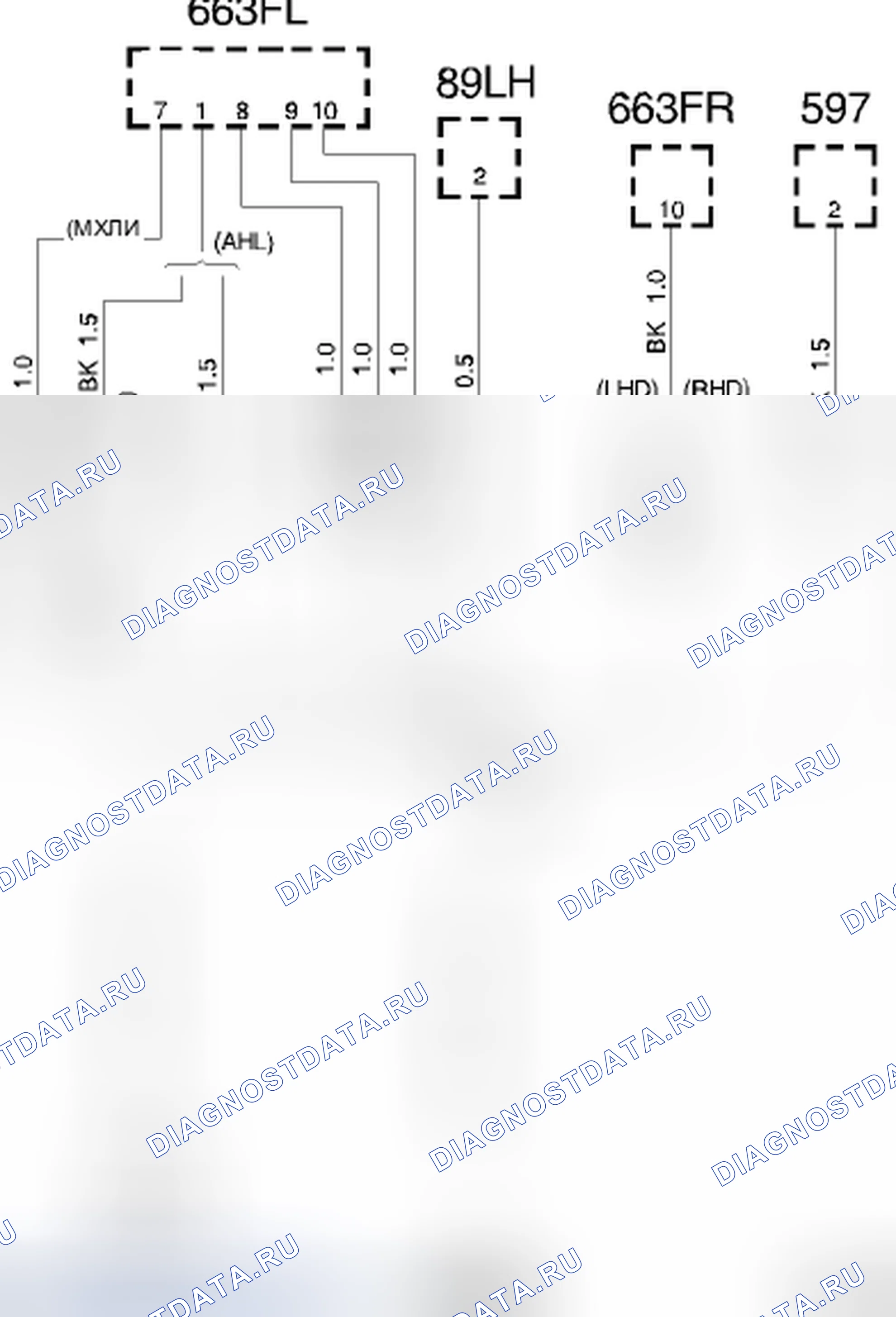 Рис. 59: Обжим J2, передний жгут. Saab 9-3 II