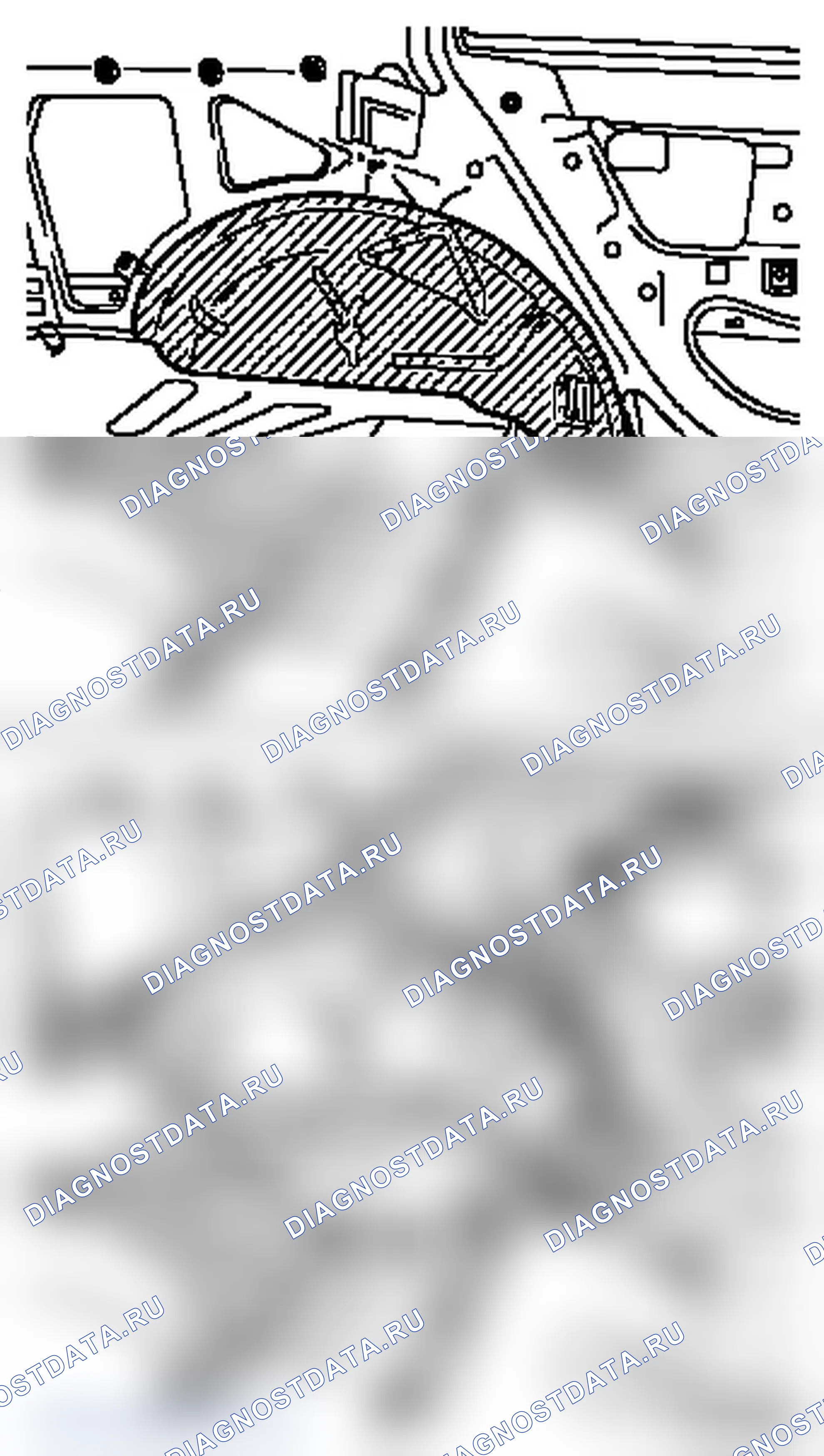 Замена задней колесной ниши внутри (модели F35, F70). Opel Astra G