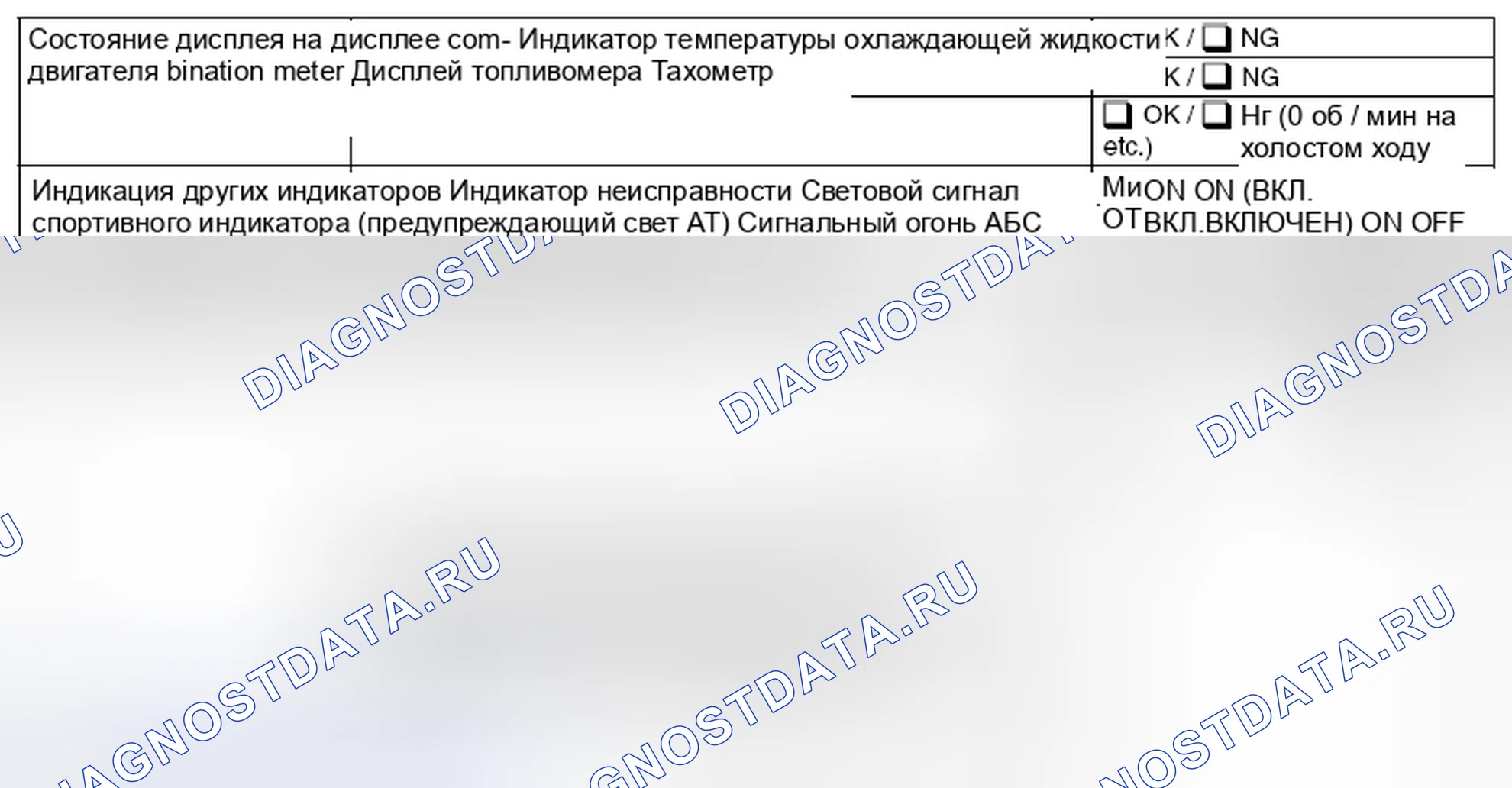 Рис. 52: ИНДИКАЦИЯ СОСТОЯНИЯ КОМБИНАЦИОННОГО СЧЕТЧИКА. Subaru Impreza WRX GE рестайлинг