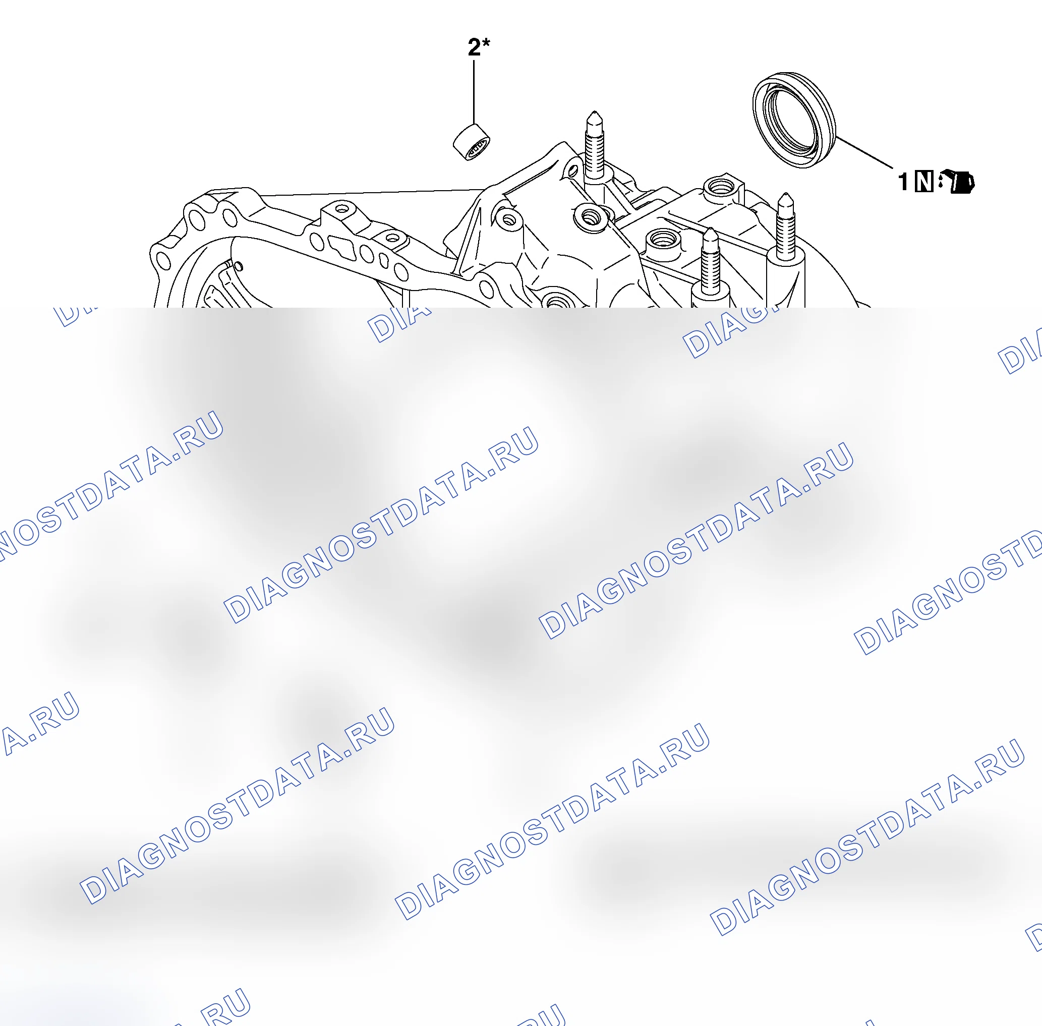 Рис. 608: РАЗБОРКА И СБОРКА. Mitsubishi Lancer Ralliart IX рестайлинг