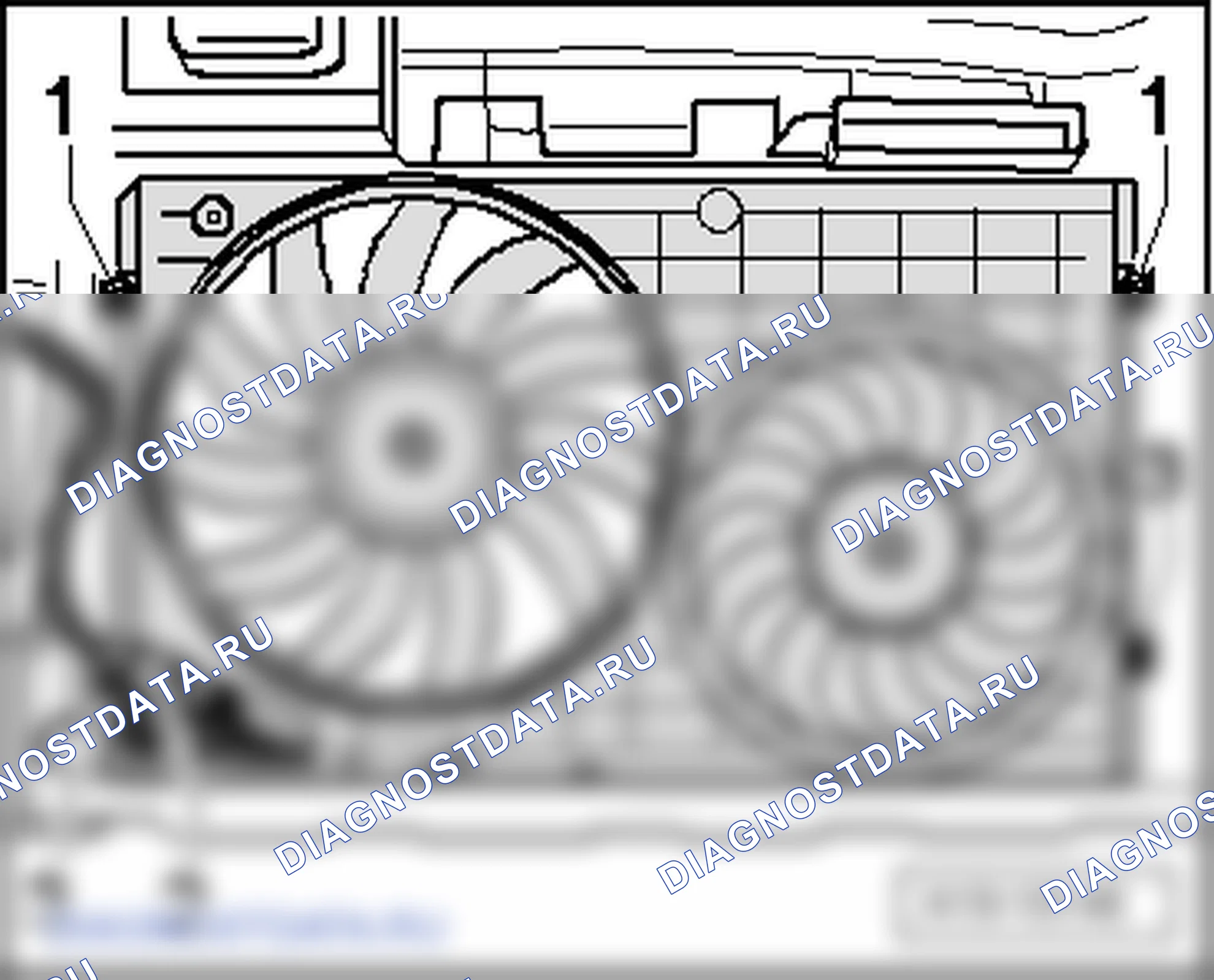 Радиатор и вентилятор радиатора. Volkswagen Golf Mk5