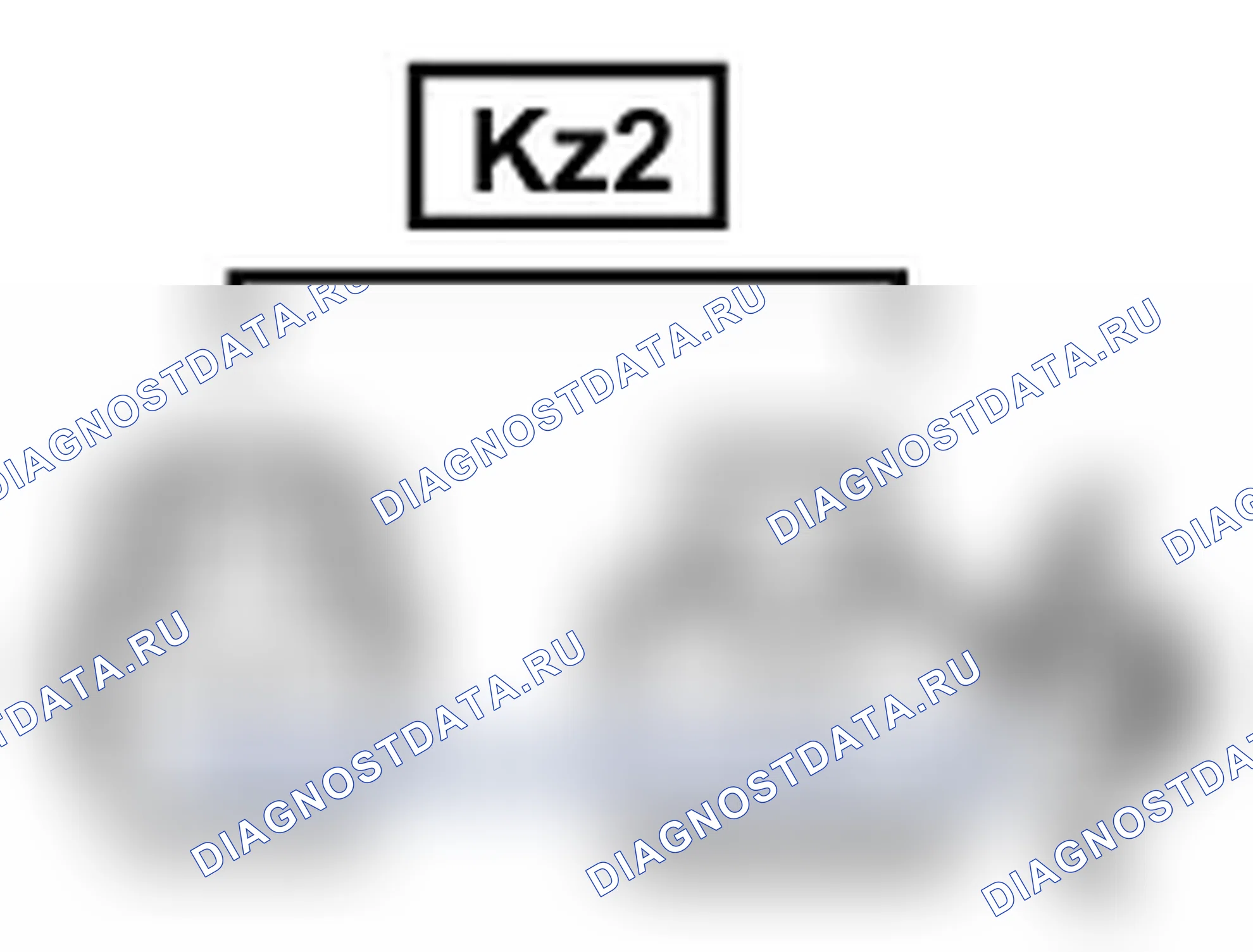 Рис. 902: Вид с торца линейного соединителя (Kz2). Toyota Land Cruiser 200