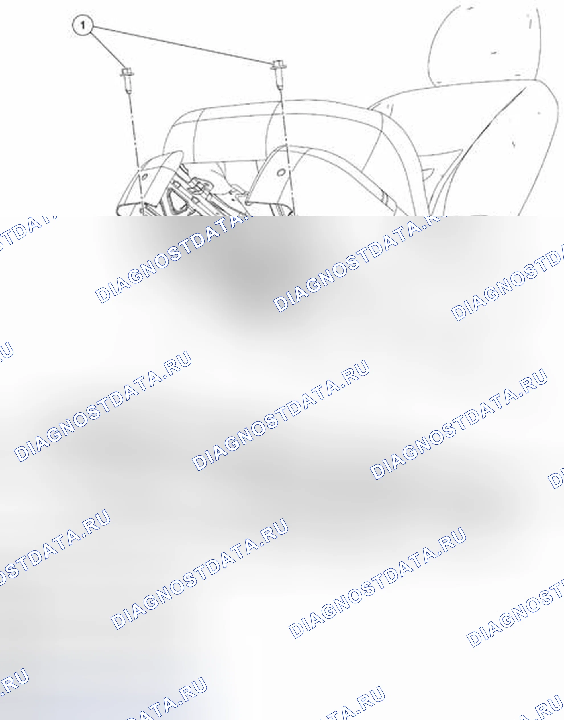 Рис. 39: СНЯТИЕ / УСТАНОВКА ПЕРЕДНЕГО СИДЕНЬЯ. Mazda Tribute II