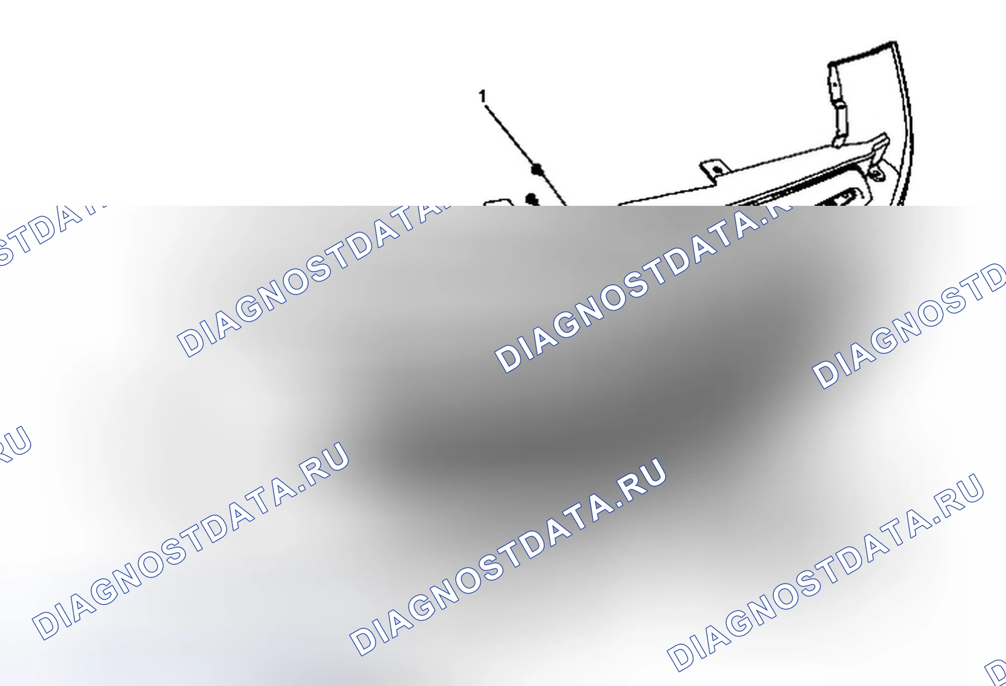 Рис. 8: Замена эмблемы / паспортной таблички радиаторной решетки. Chevrolet Spark M300