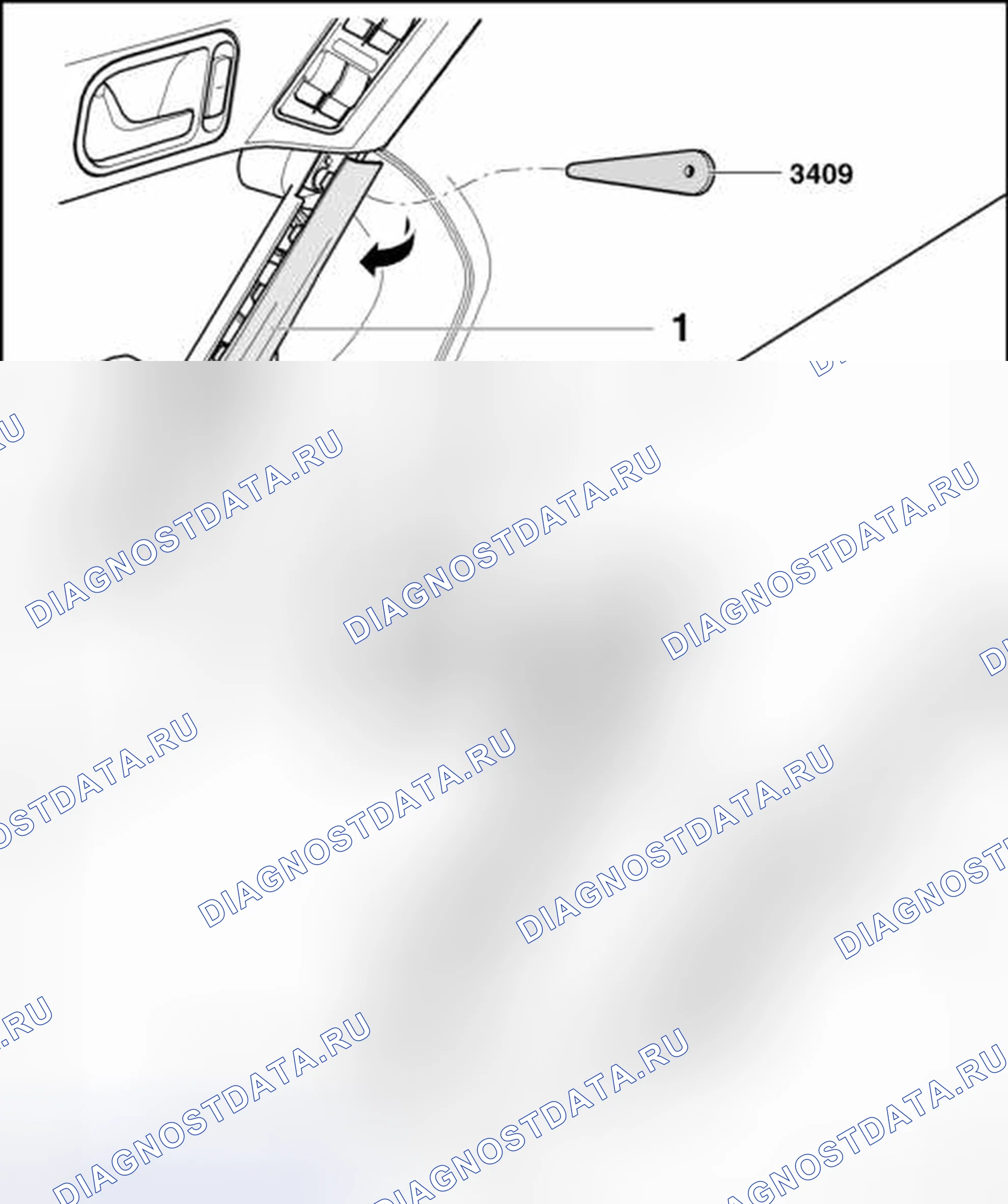 Рис. 29: ОТДЕЛКА ПЕРЕДНЕЙ ДВЕРИ. Volkswagen Tiguan I