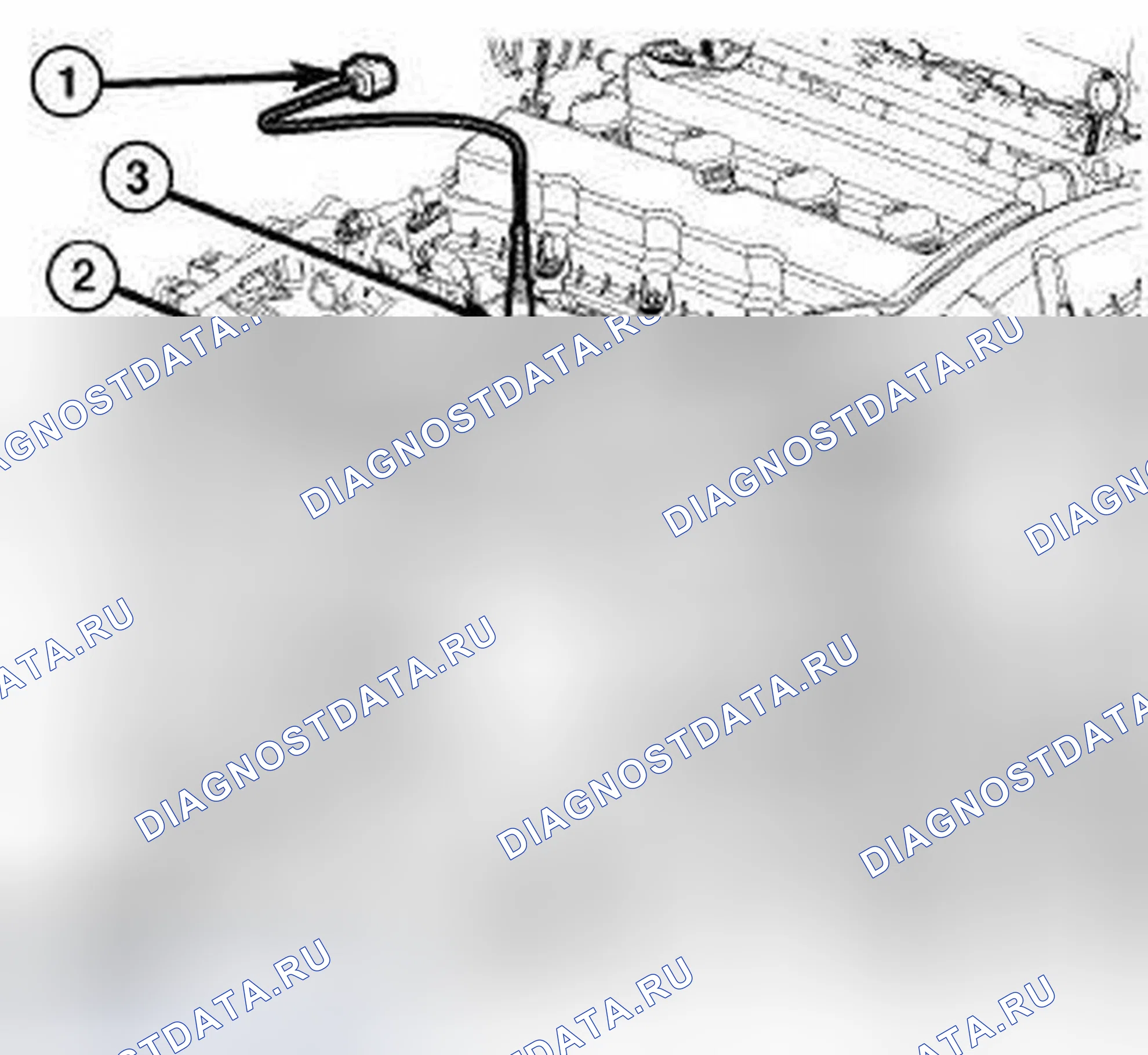 Рис. 143: ДАТЧИК КИСЛОРОДА ПЕРЕД РАСХОДОМЕРОМ (1 / 1). Dodge Caliber I рестайлинг