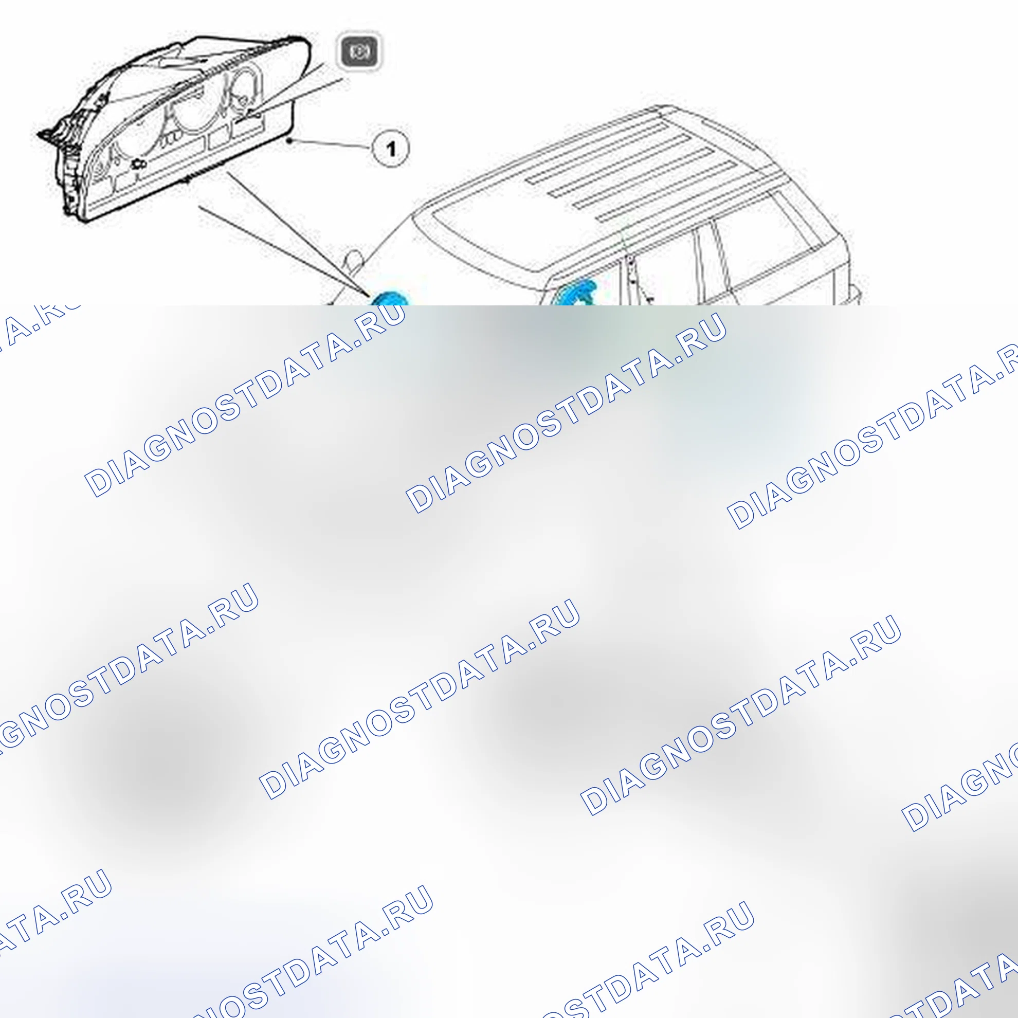 Рис. 1: РАСПОЛОЖЕНИЕ КОМПОНЕНТОВ. Land Rover Range Rover III рестайлинг 2
