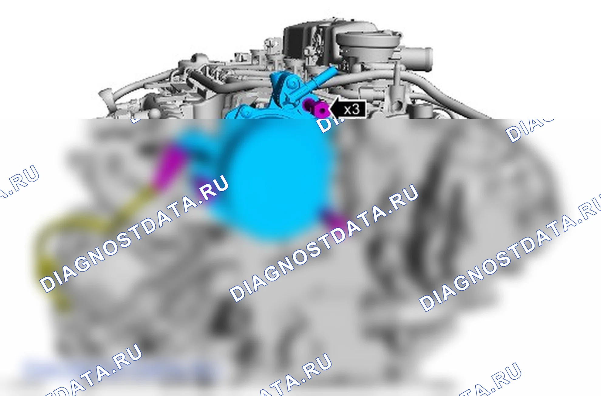 Как снять присоединяемые детали двигателя. Ford S-MAX II