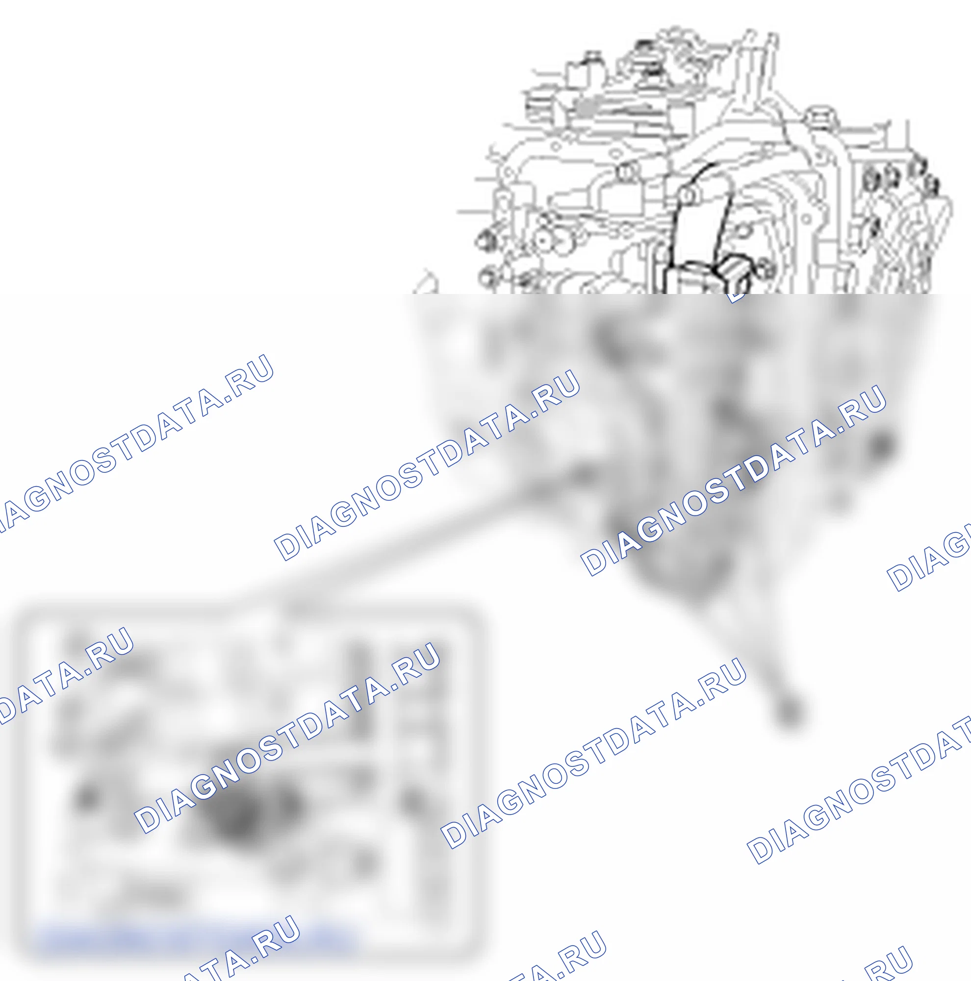 Снятие корпуса клапана. Hyundai ix35 EL
