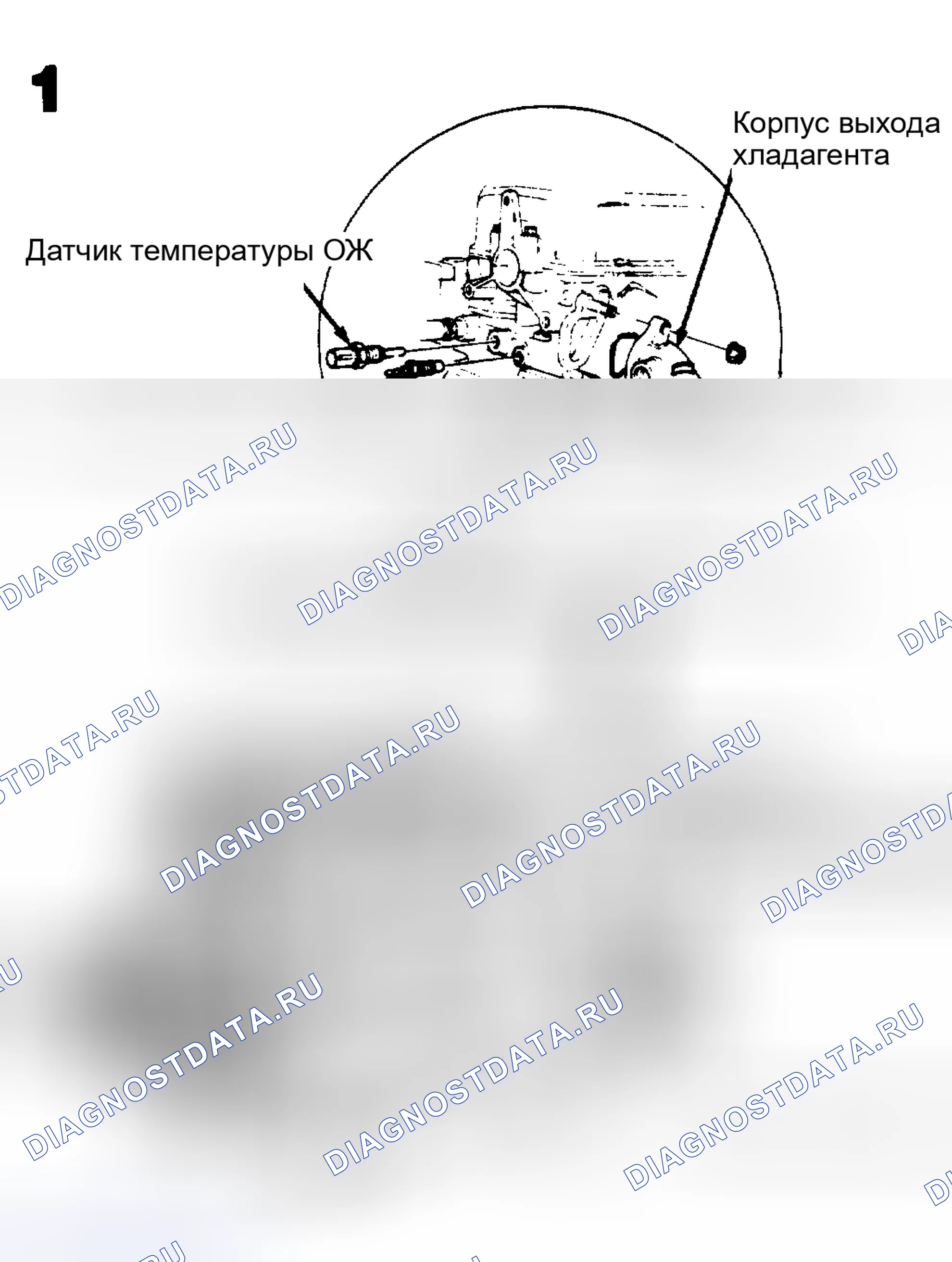 Рис. 9: Расположение компонентов вентилятора охлаждения (3 из 4). Honda Accord IV