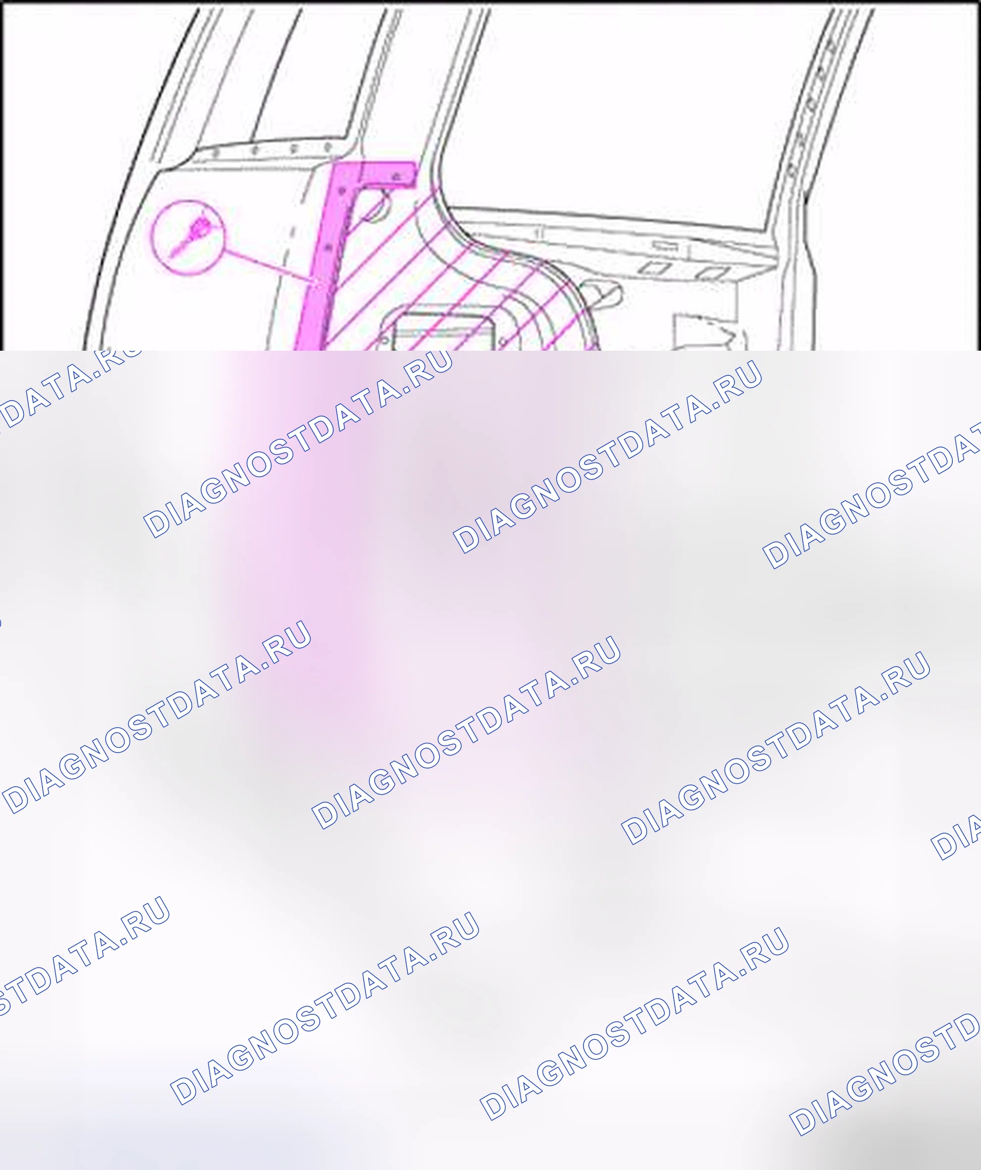 Рис. 173: Разделяющие области. Volkswagen Passat B5